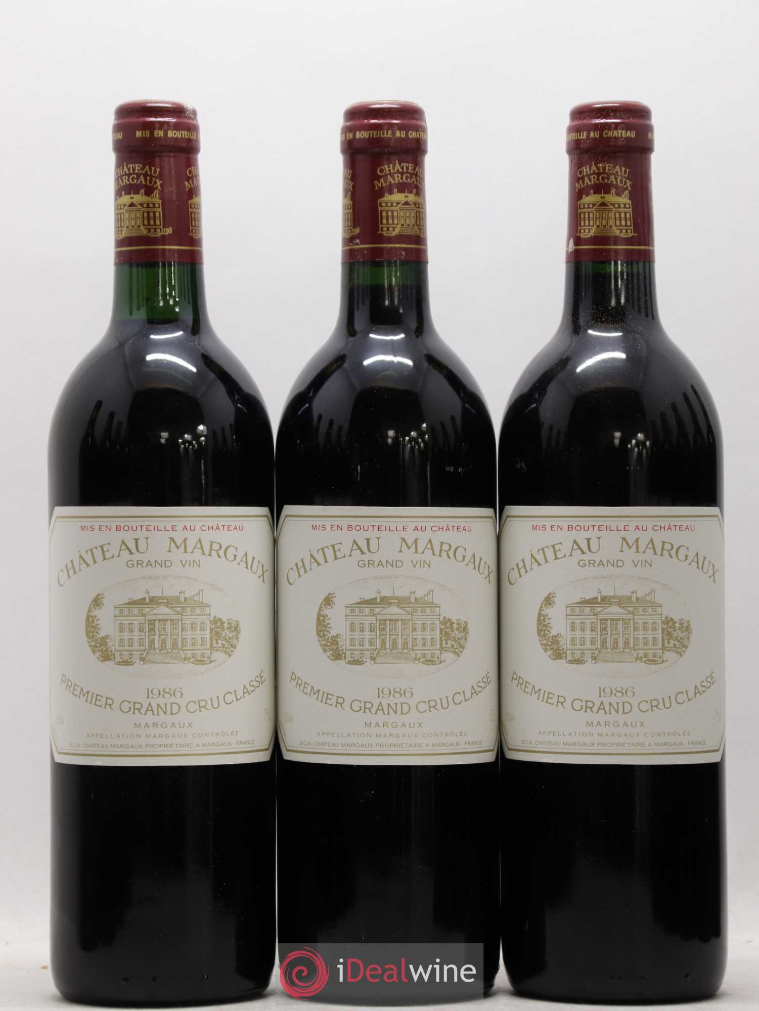 Château Margaux 1er Grand Cru Classé 1986 - Lot de 12 bouteilles - 1