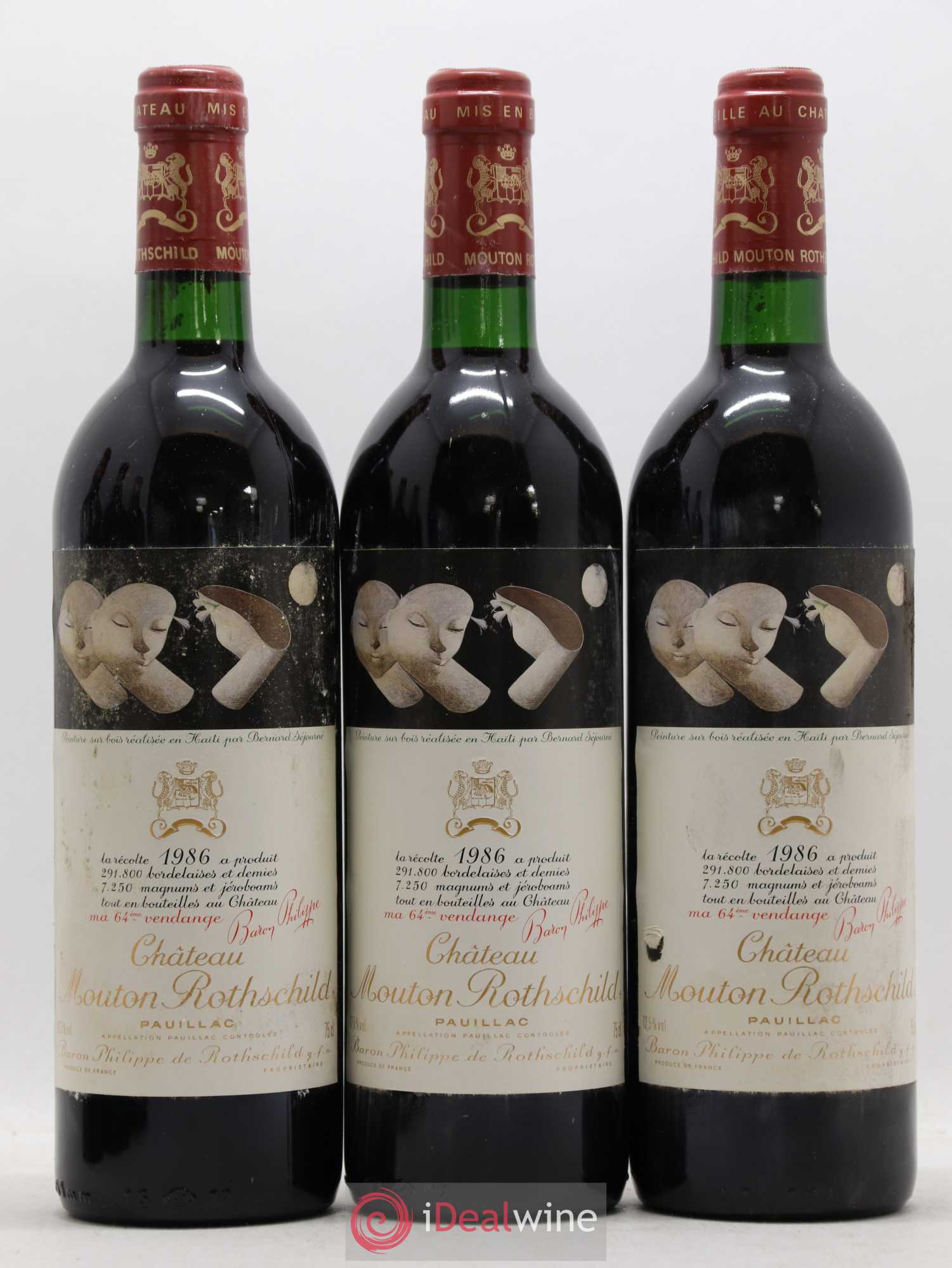 Château Mouton Rothschild 1er Grand Cru Classé 1986 - Lot de 12 bouteilles - 3