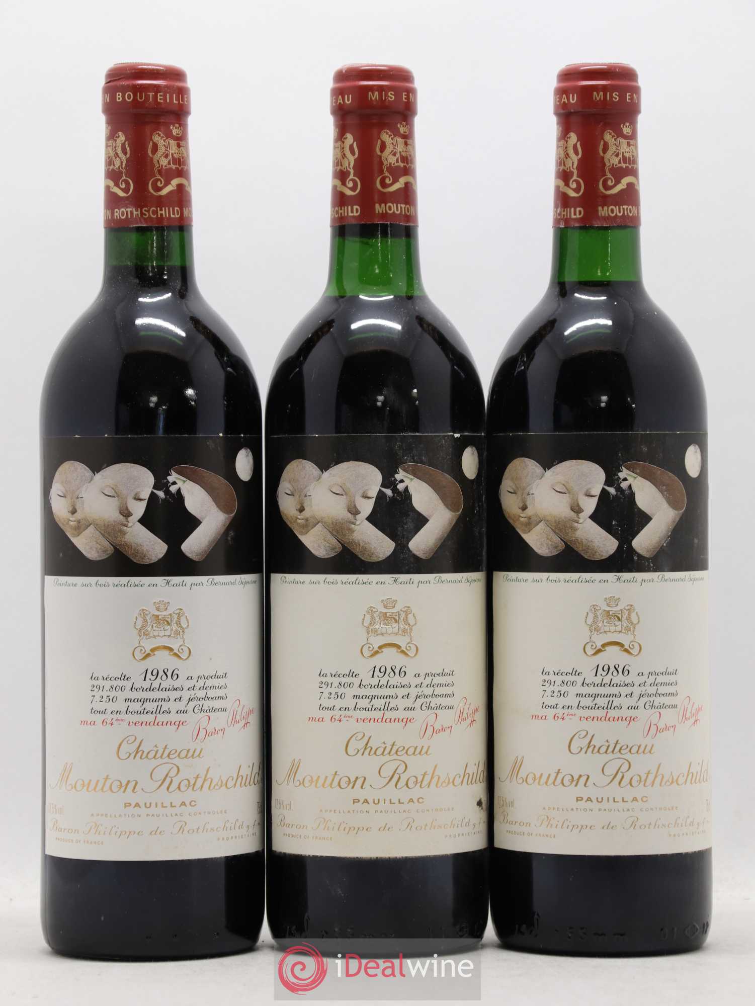 Château Mouton Rothschild 1er Grand Cru Classé 1986 - Lot de 12 bouteilles - 4