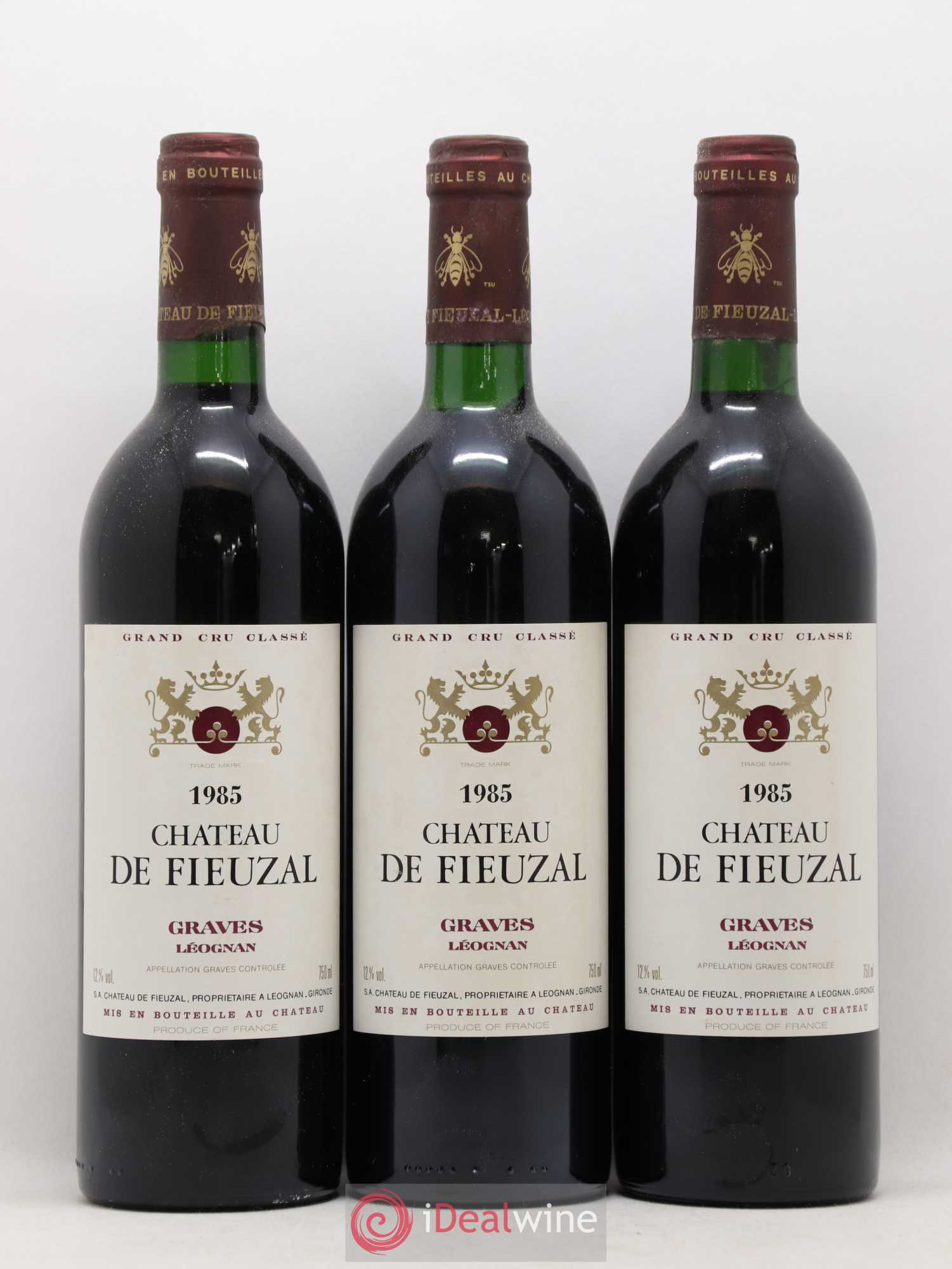 Château de Fieuzal Cru Classé de Graves 1985 - Lot de 12 bouteilles - 1