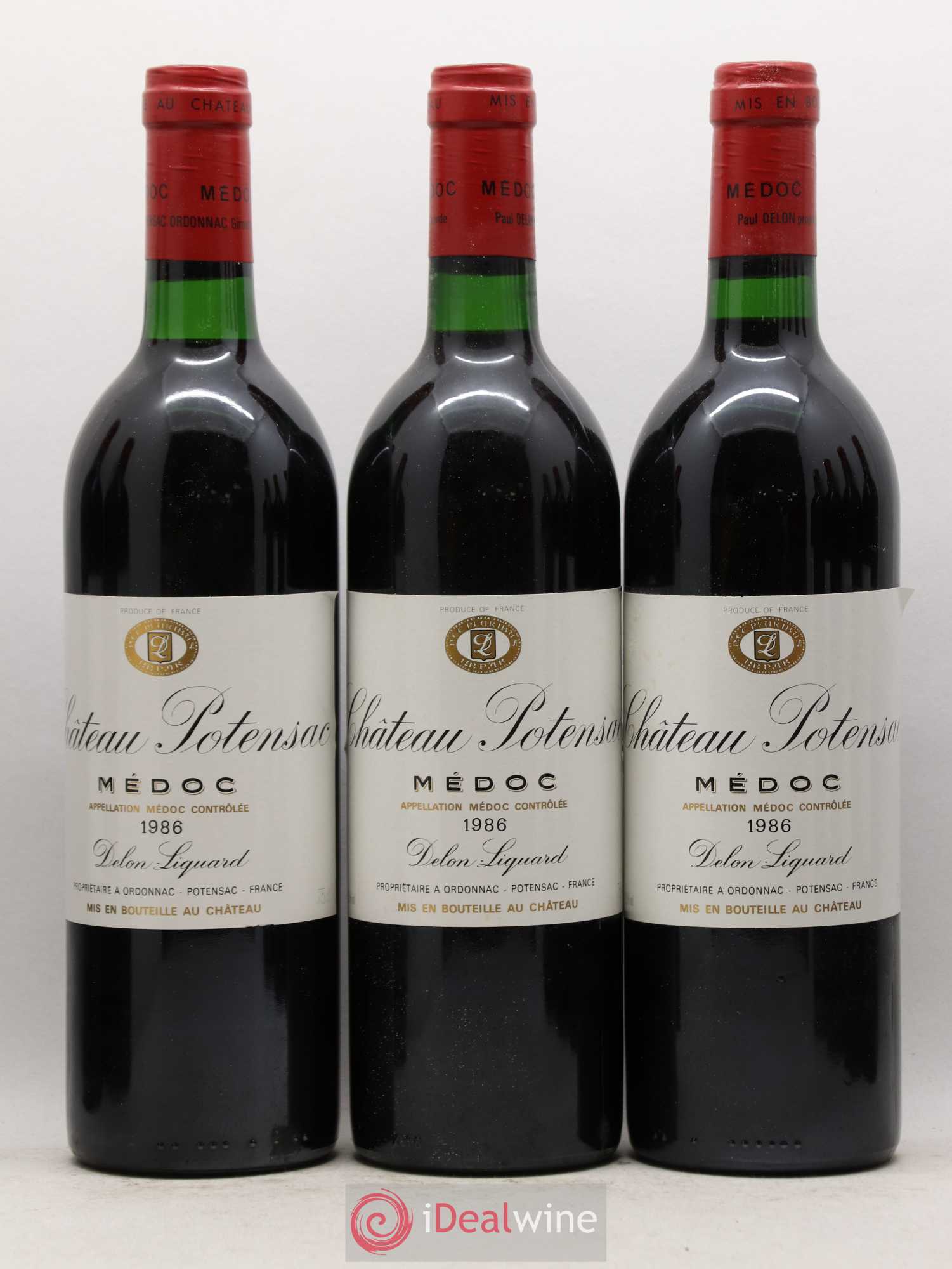 Château Potensac 1986 - Lot de 12 bouteilles - 1
