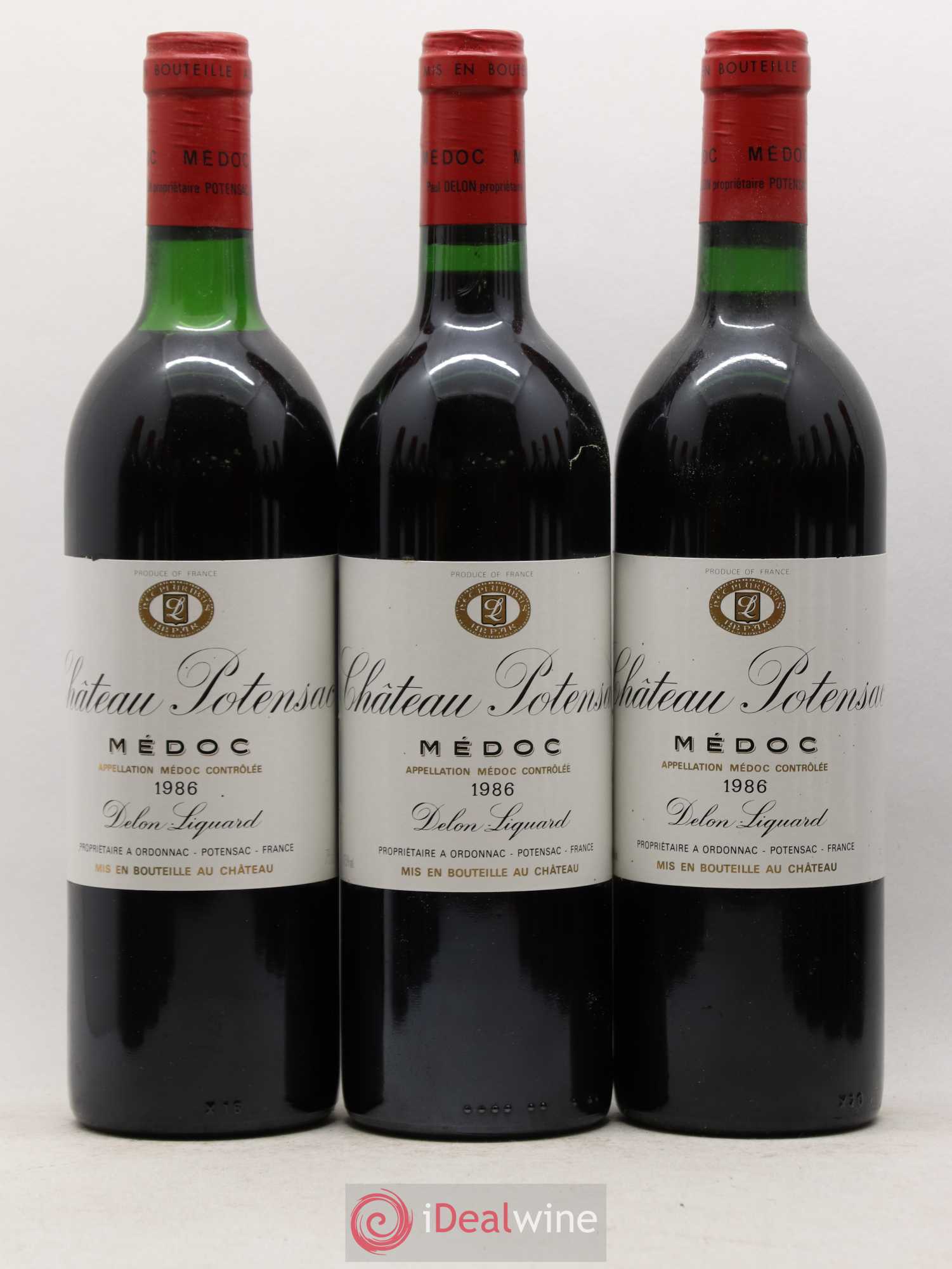 Château Potensac 1986 - Lot de 12 bouteilles - 1