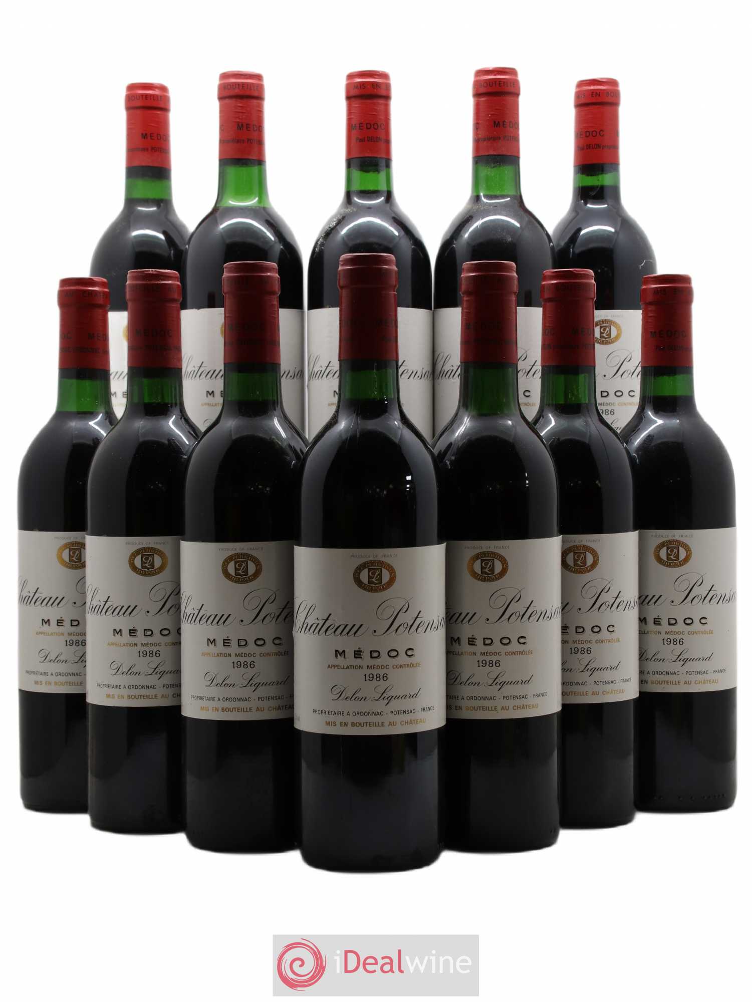 Château Potensac 1986 - Lot de 12 bouteilles - 0