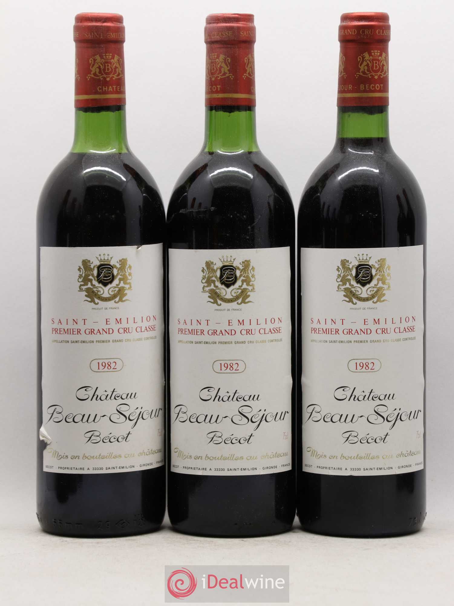 Château Beau-Séjour Bécot 1er Grand Cru Classé B 1982 - Lot de 12 bouteilles - 2