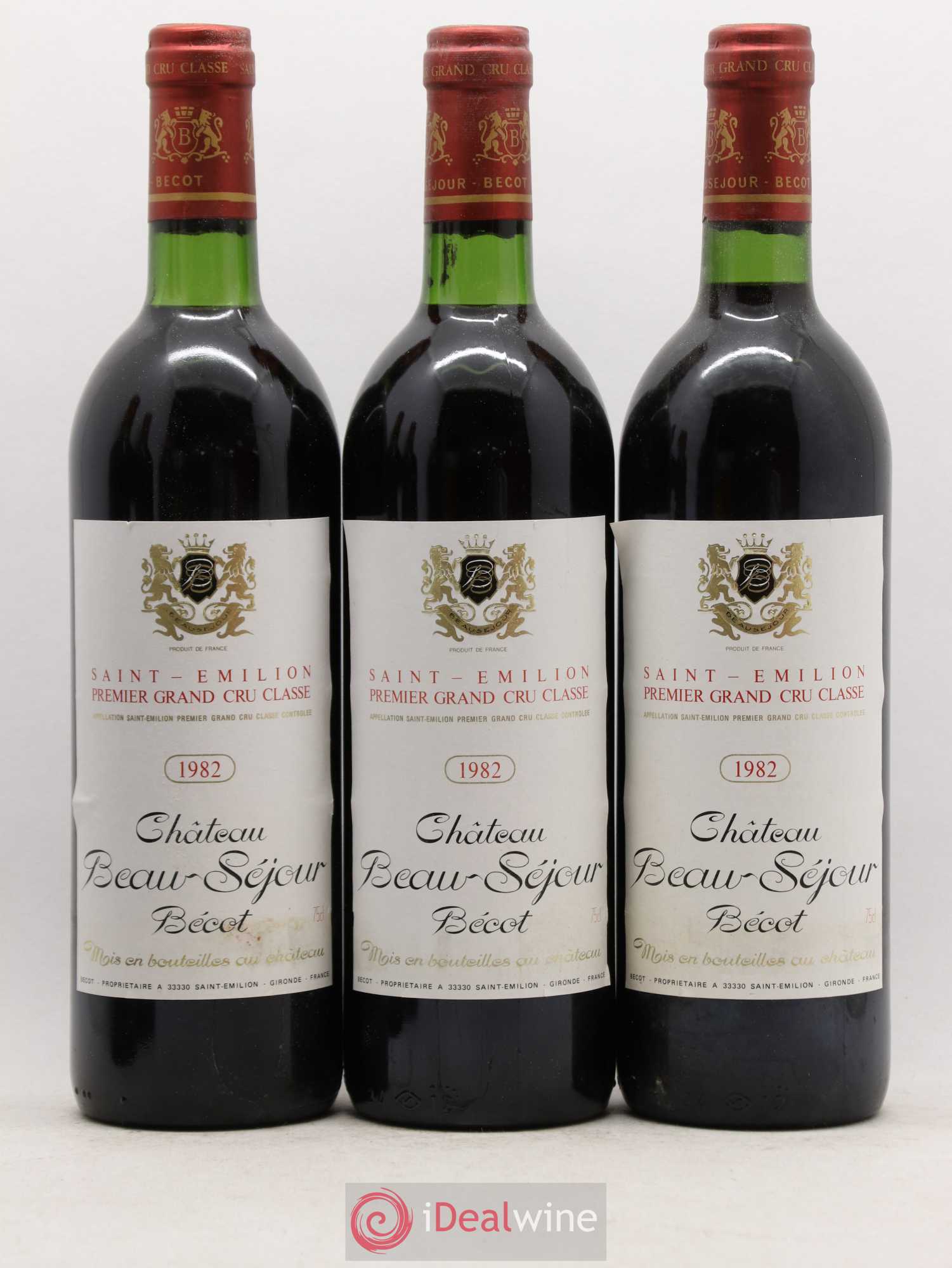 Château Beau-Séjour Bécot 1er Grand Cru Classé B 1982 - Lot de 12 bouteilles - 3