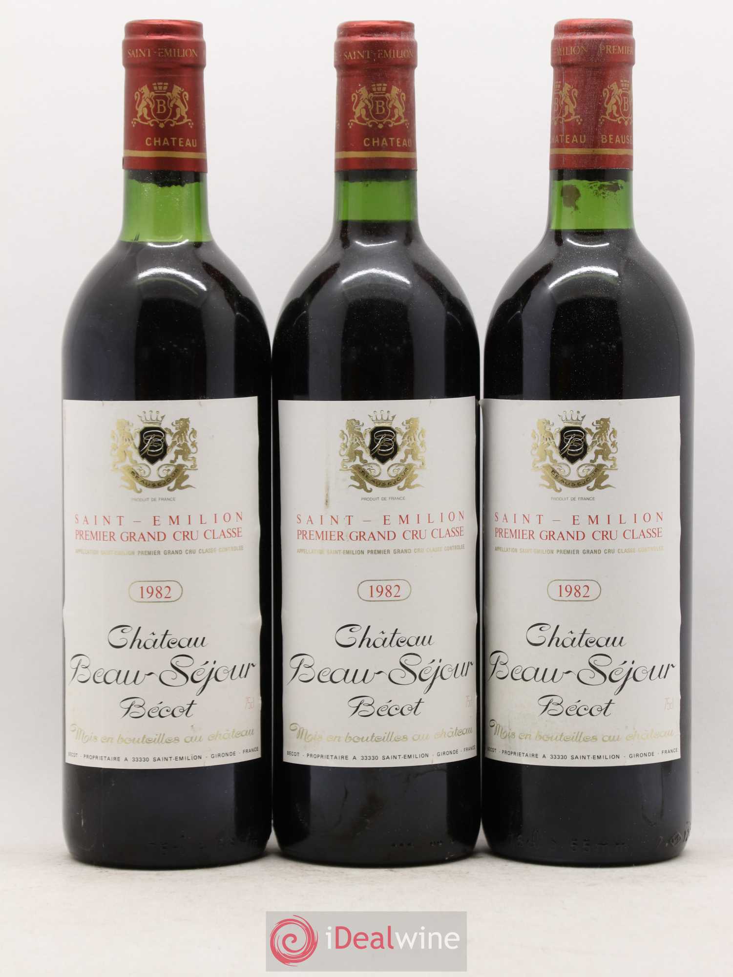 Château Beau-Séjour Bécot 1er Grand Cru Classé B 1982 - Lot de 12 bouteilles - 4