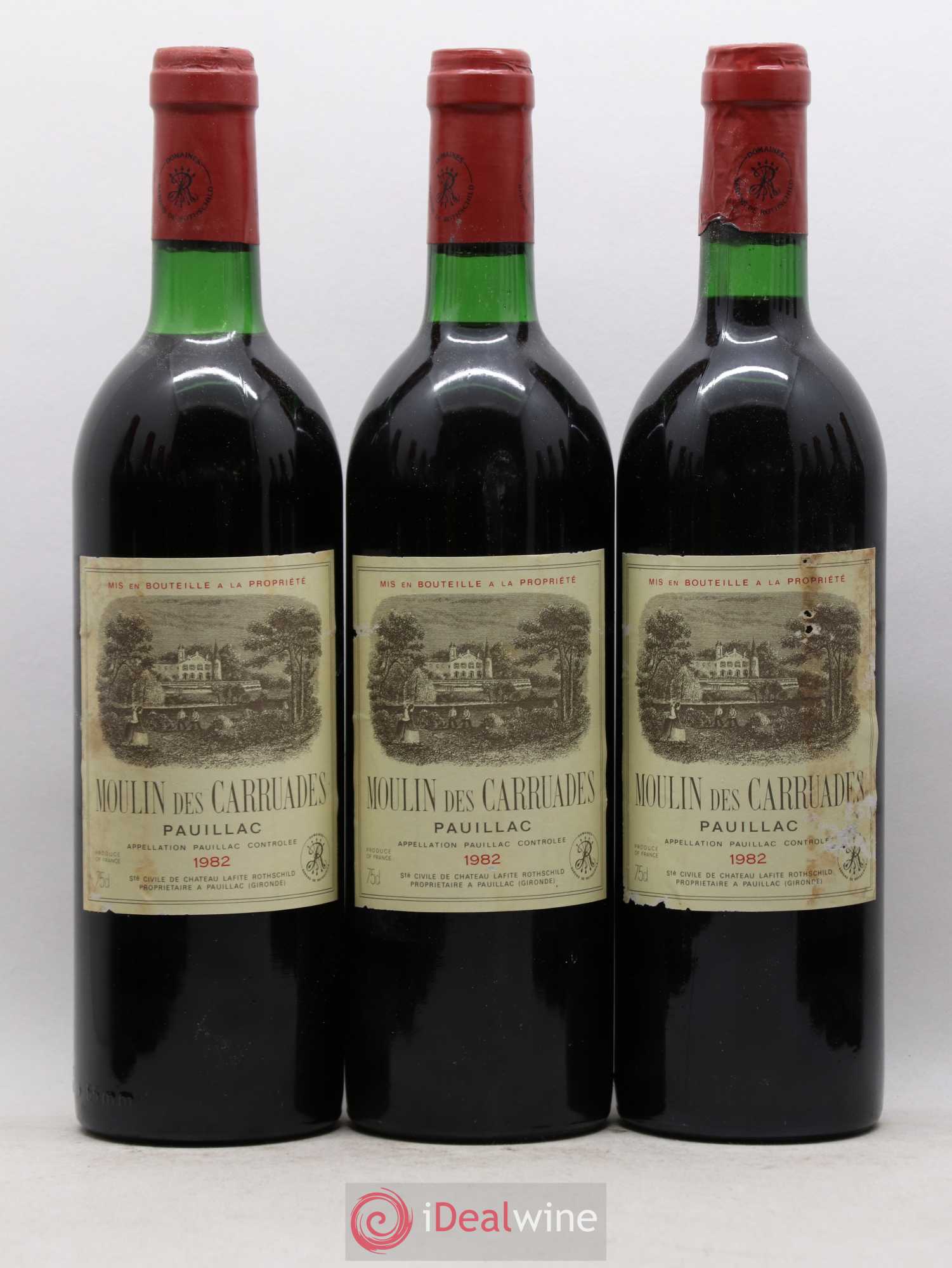 Moulin des Carruades Second Vin 1982 - Lot de 12 bouteilles - 1