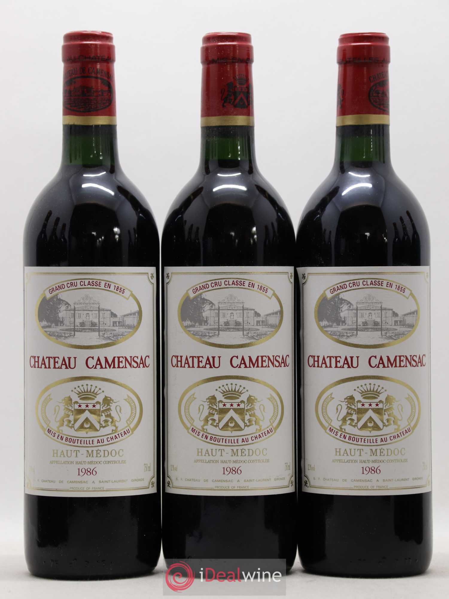 Château Camensac 5ème Grand Cru Classé 1986 - Lot de 12 bouteilles - 2