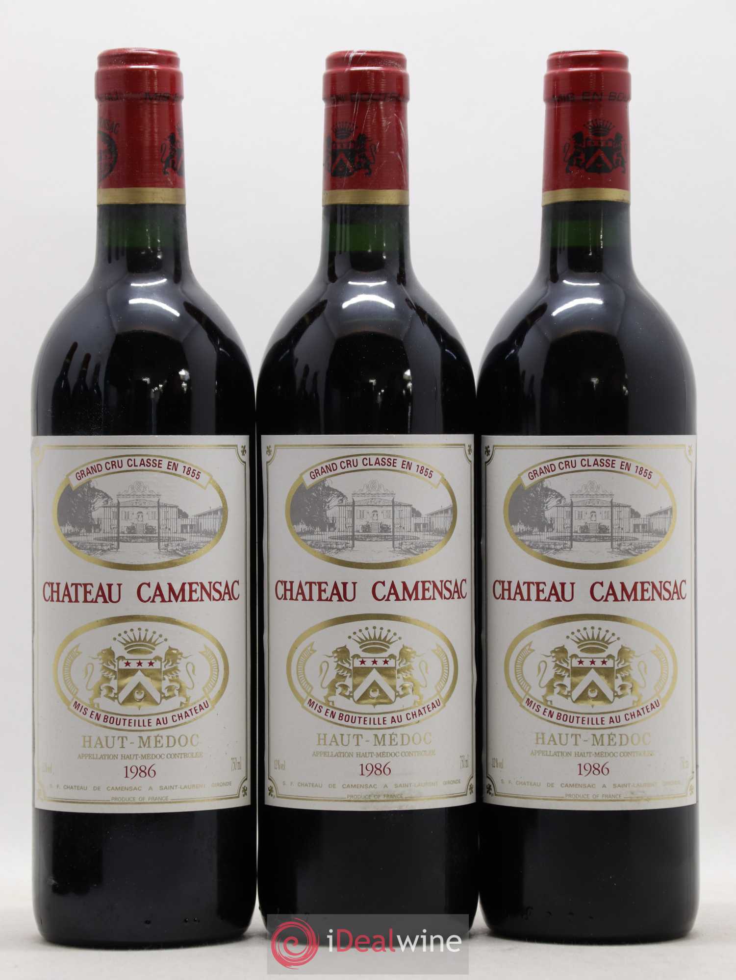 Château Camensac 5ème Grand Cru Classé 1986 - Lot de 12 bouteilles - 3