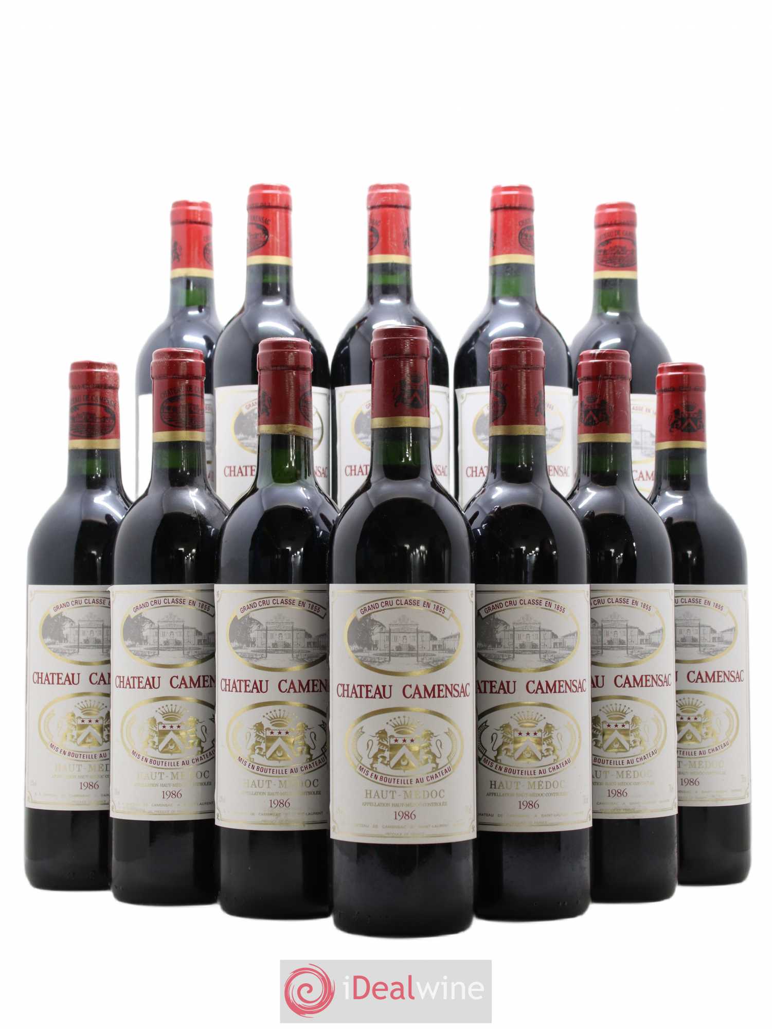 Château Camensac 5ème Grand Cru Classé 1986 - Lot de 12 bouteilles - 0