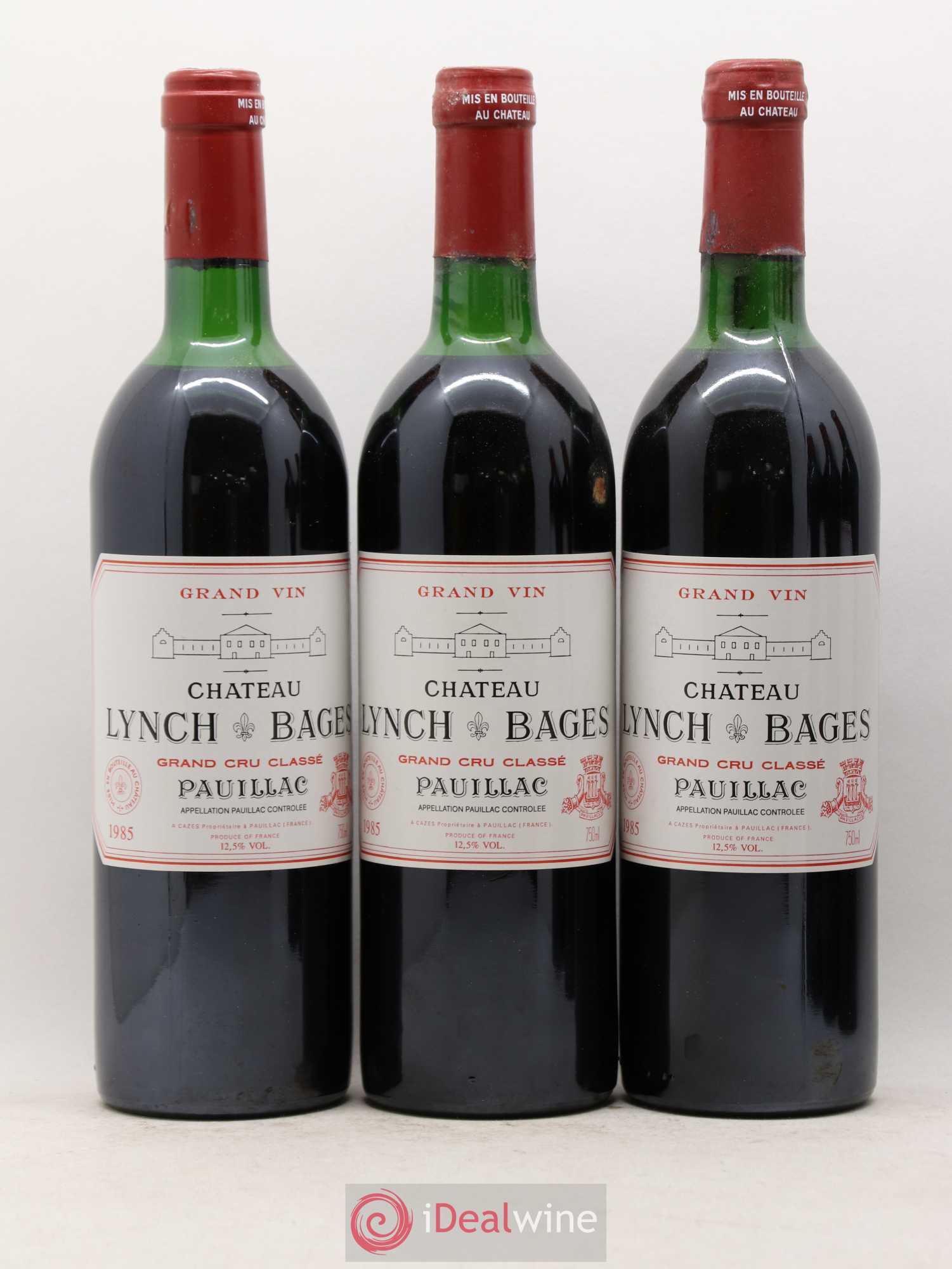 Château Lynch Bages 5ème Grand Cru Classé 1985 - Lot de 6 bouteilles - 1