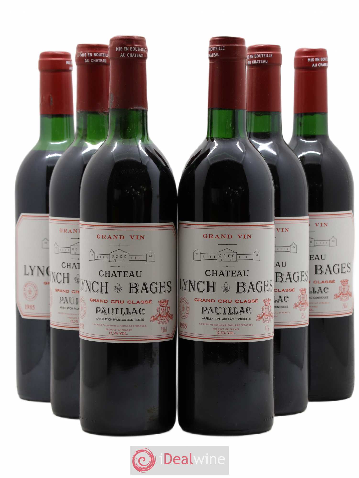 Château Lynch Bages 5ème Grand Cru Classé 1985 - Lot de 6 bouteilles - 0