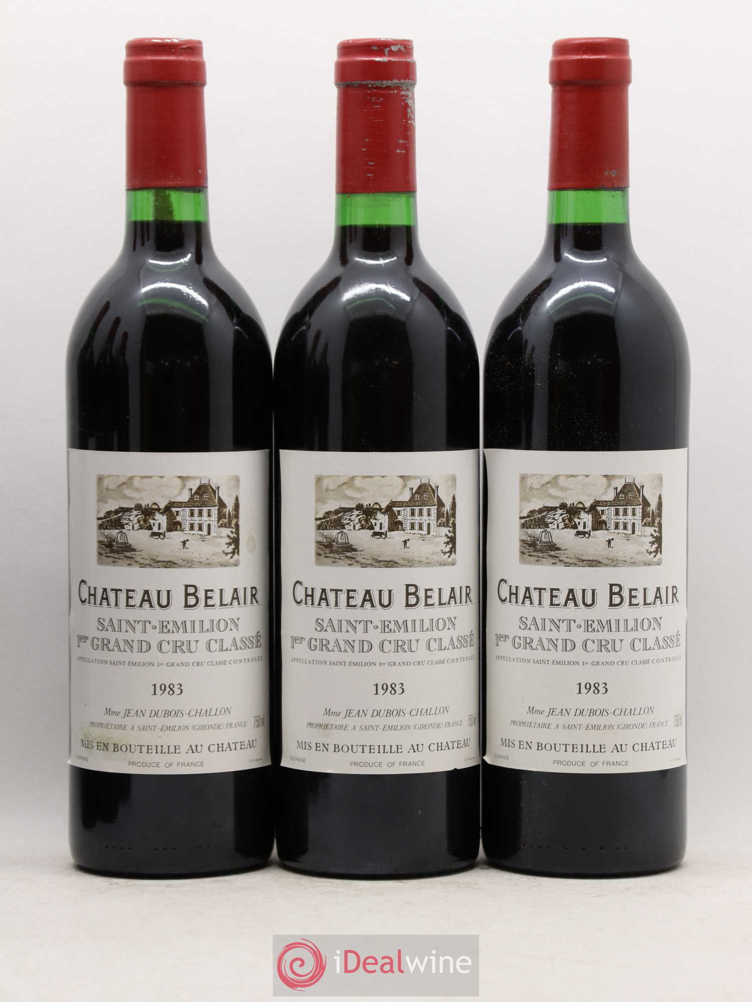 Château Belair (Belair-Monange) 1er Grand Cru Classé B 1983 - Lot de 6 bouteilles - 2