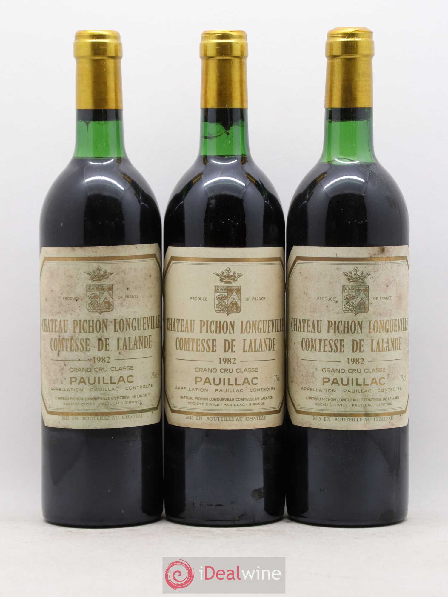 Château Pichon Longueville Comtesse de Lalande 2ème Grand Cru Classé 1982 - Lot de 12 bouteilles - 2