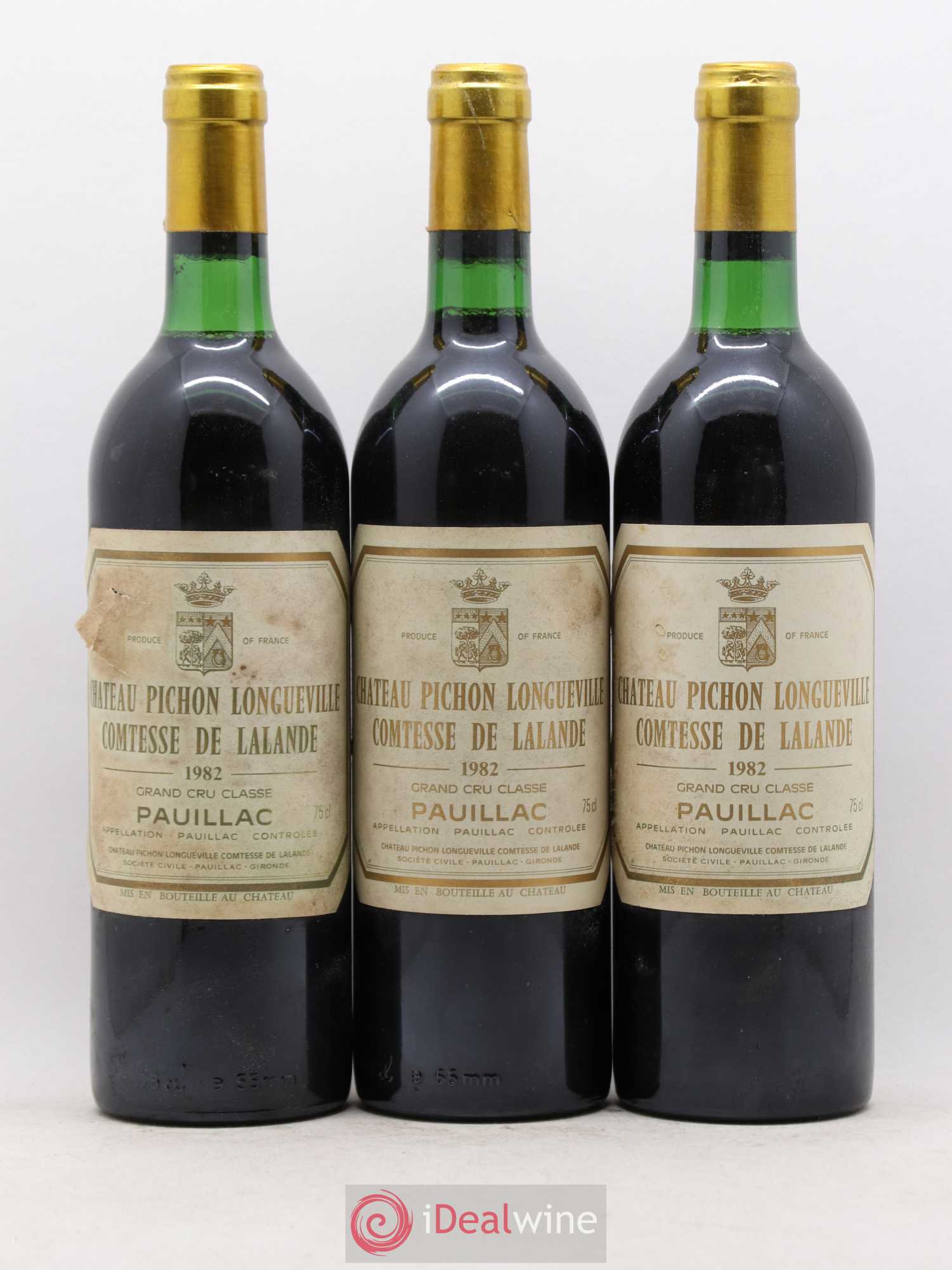 Château Pichon Longueville Comtesse de Lalande 2ème Grand Cru Classé 1982 - Lot de 12 bouteilles - 3