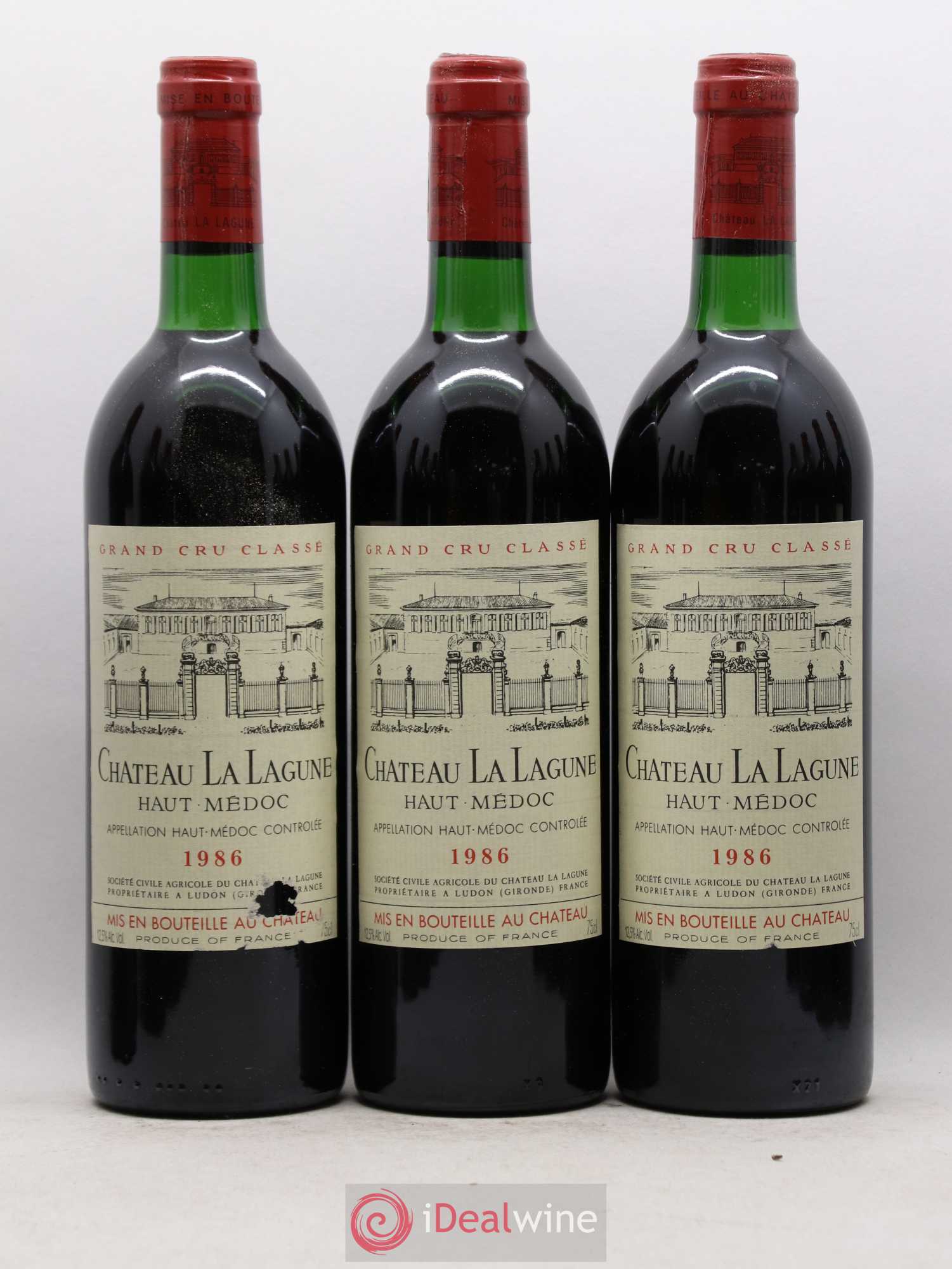 Château la Lagune 3ème Grand Cru Classé 1986 - Lot de 12 bouteilles - 1