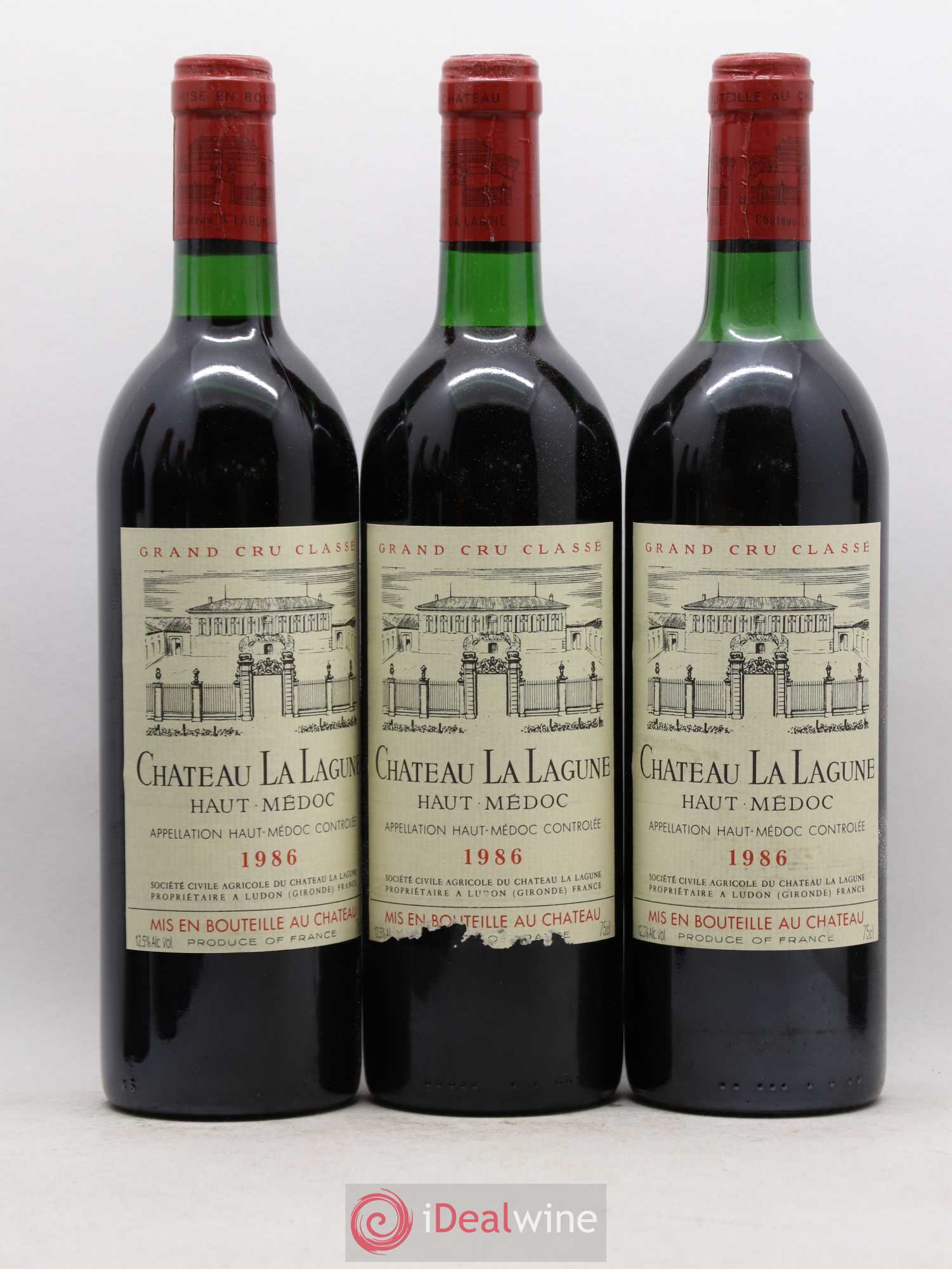 Château la Lagune 3ème Grand Cru Classé 1986 - Lot de 12 bouteilles - 2