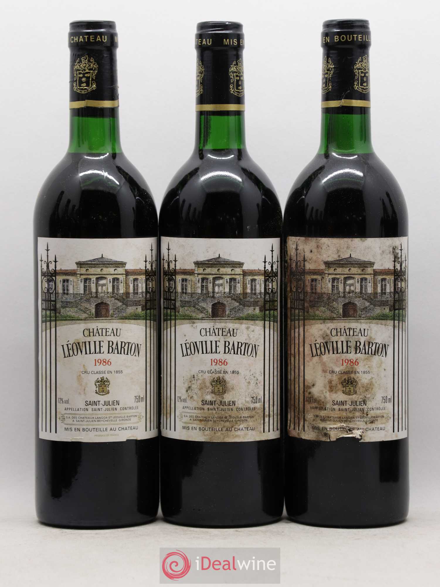 Château Léoville Barton 2ème Grand Cru Classé 1986 - Lot de 12 bouteilles - 2