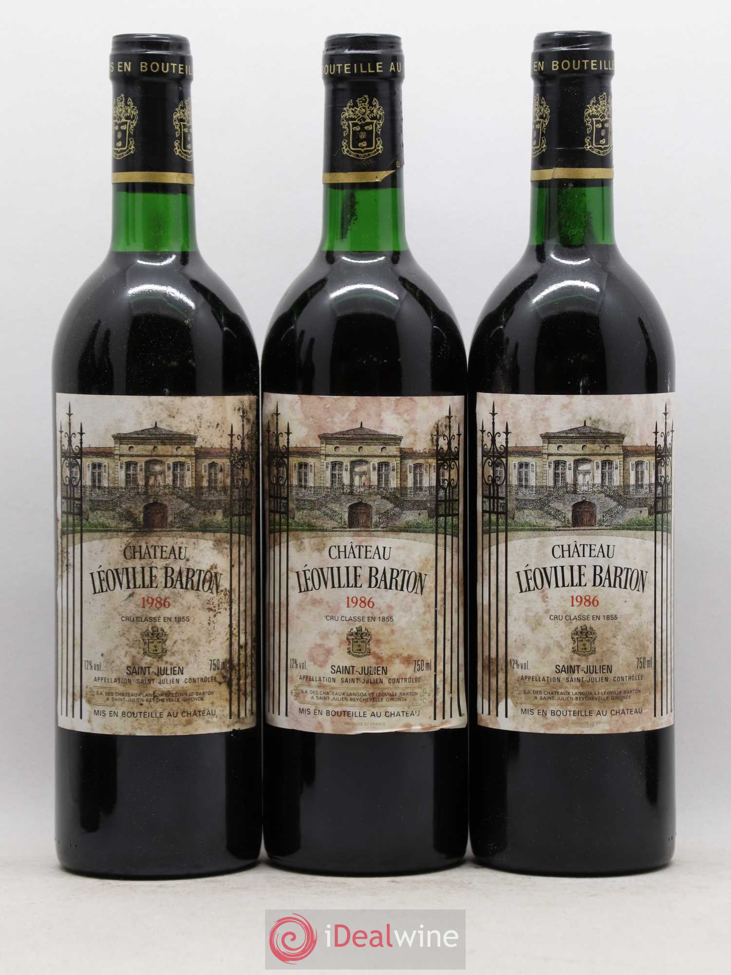 Château Léoville Barton 2ème Grand Cru Classé 1986 - Lot de 12 bouteilles - 3