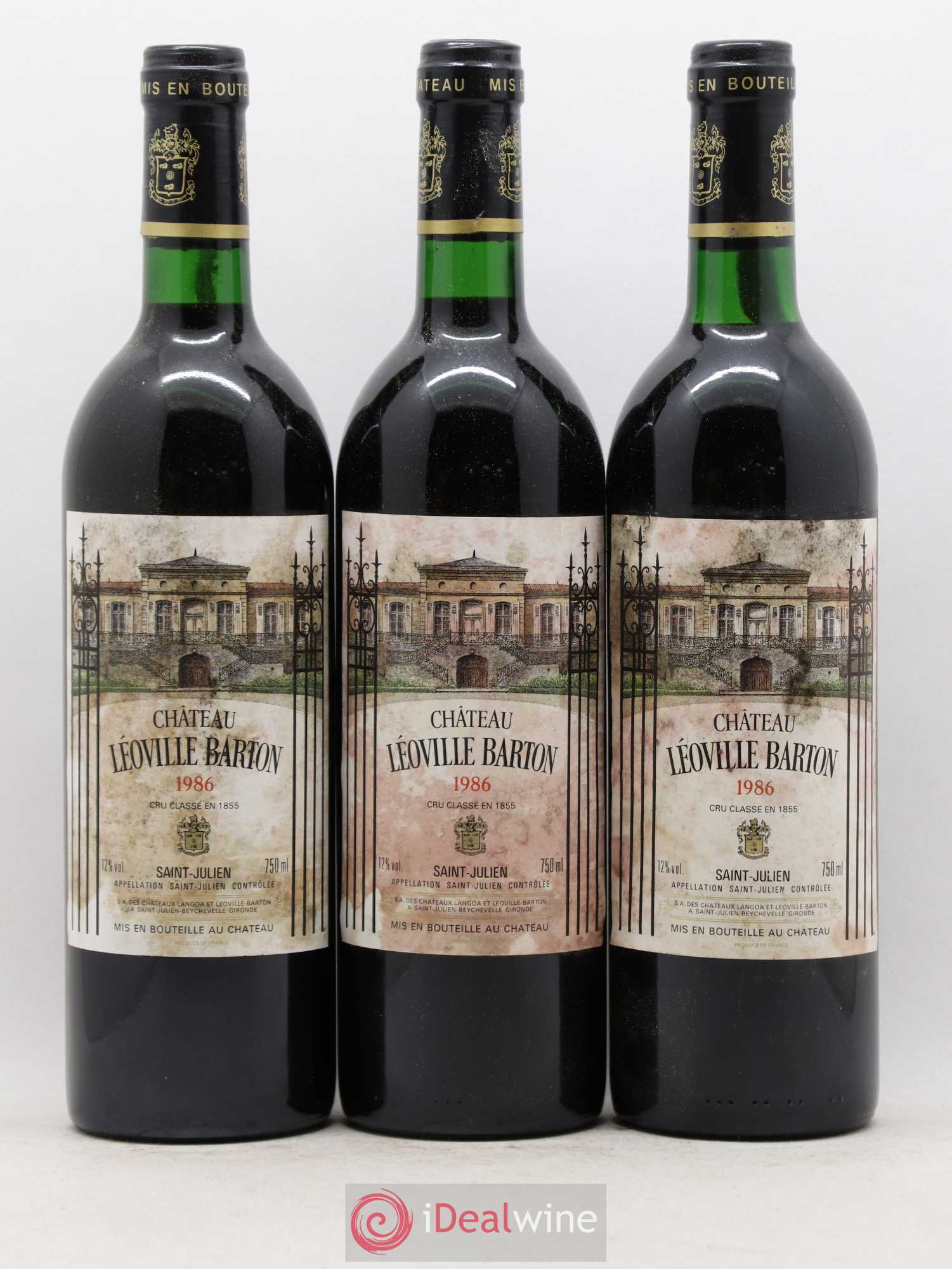 Château Léoville Barton 2ème Grand Cru Classé 1986 - Lot de 12 bouteilles - 4