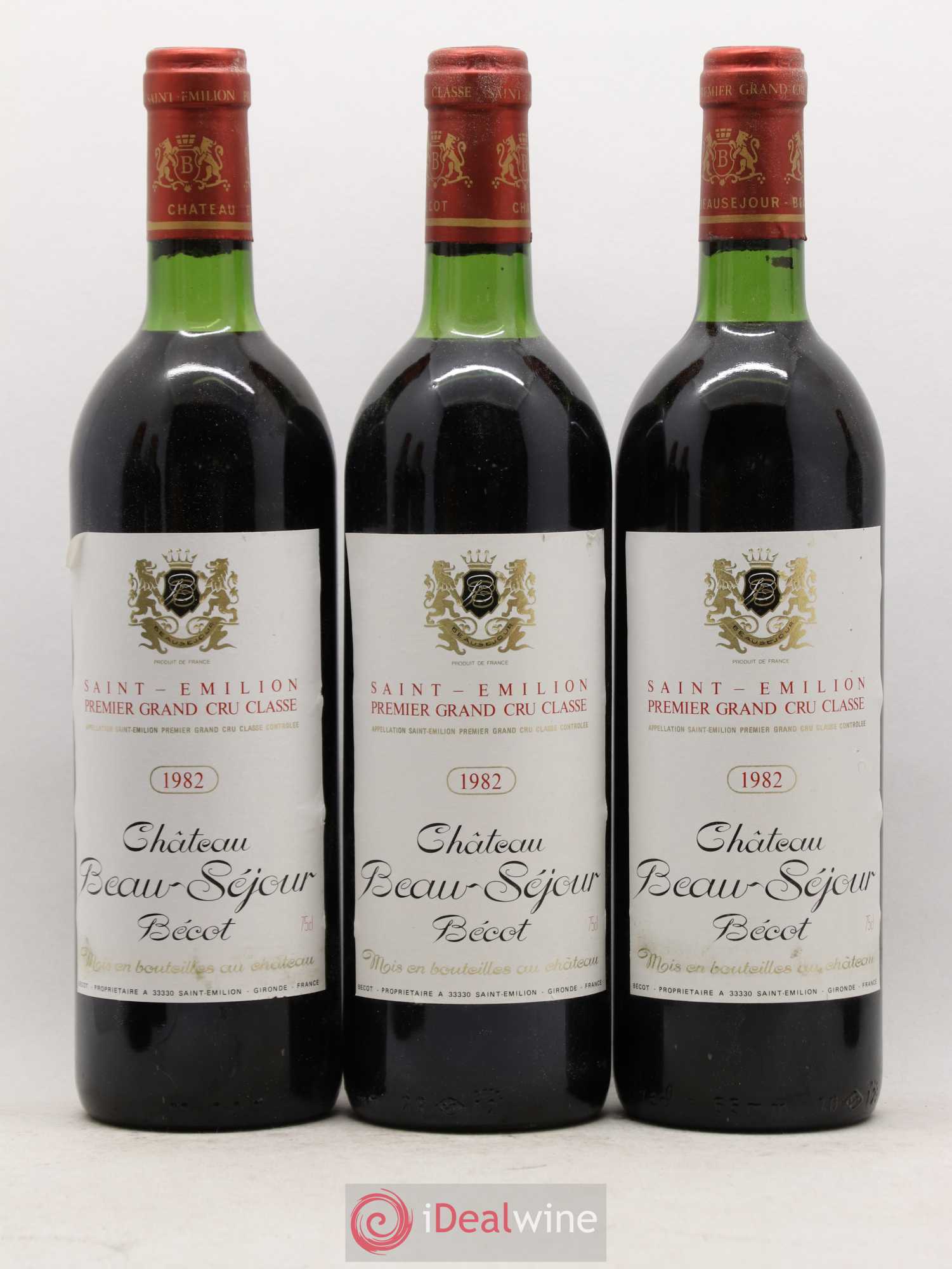 Château Beau-Séjour Bécot 1er Grand Cru Classé B 1982 - Lot de 12 bouteilles - 3