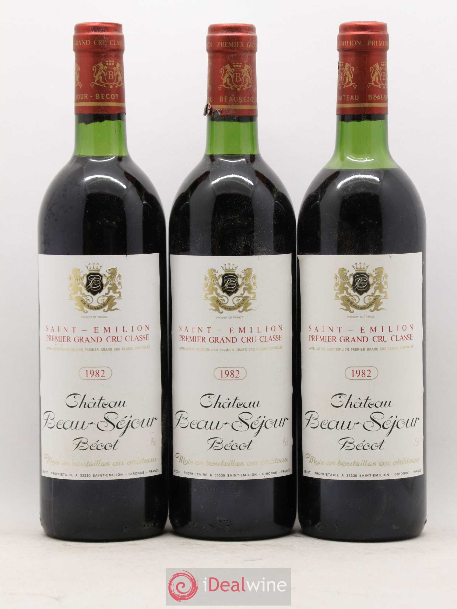 Château Beau-Séjour Bécot 1er Grand Cru Classé B 1982 - Lot de 12 bouteilles - 4
