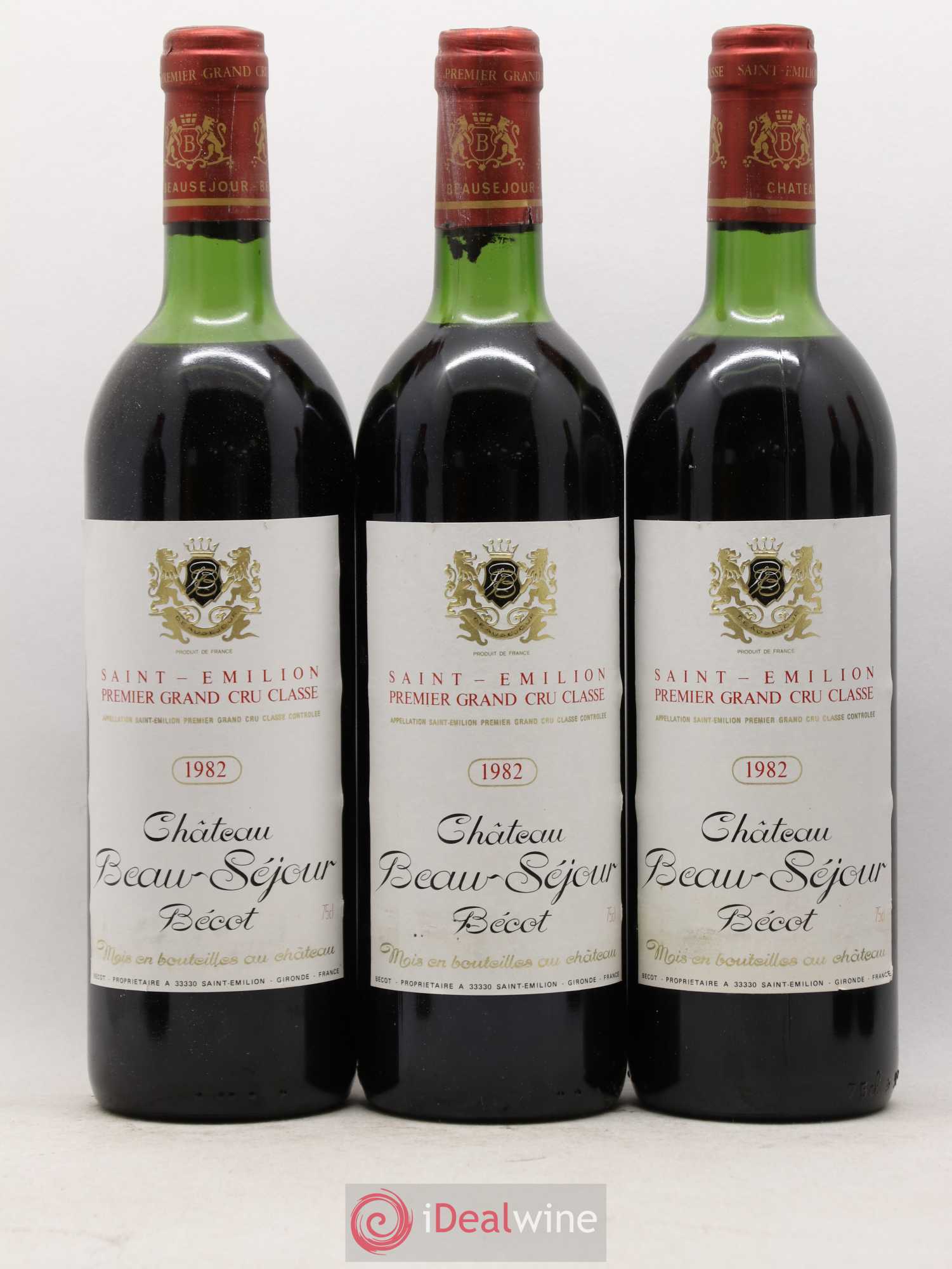 Château Beau-Séjour Bécot 1er Grand Cru Classé B 1982 - Lot de 12 bouteilles - 3