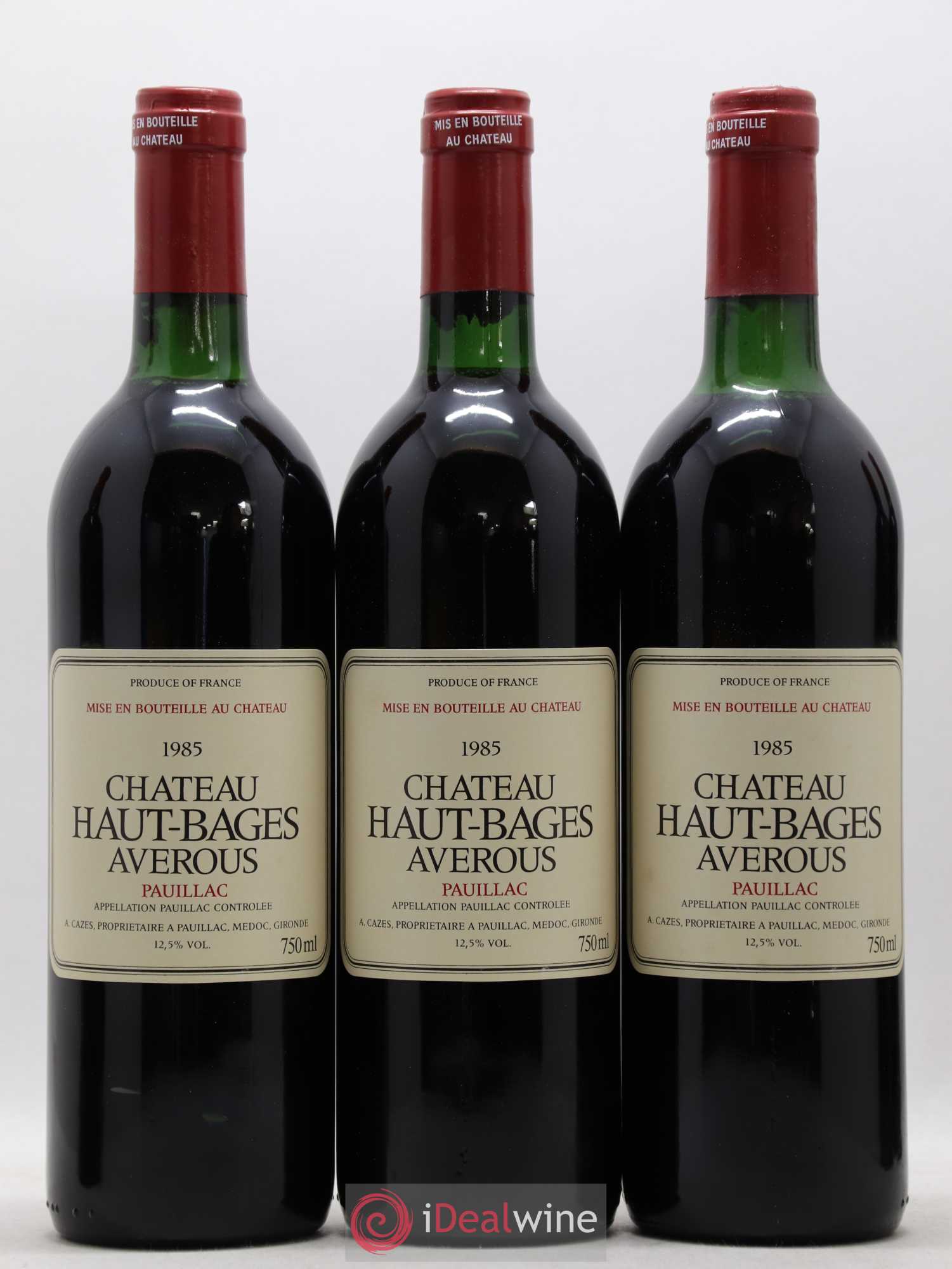 Château Haut Bages Averous Cru Bourgeois 1985 - Lot de 12 bouteilles - 3