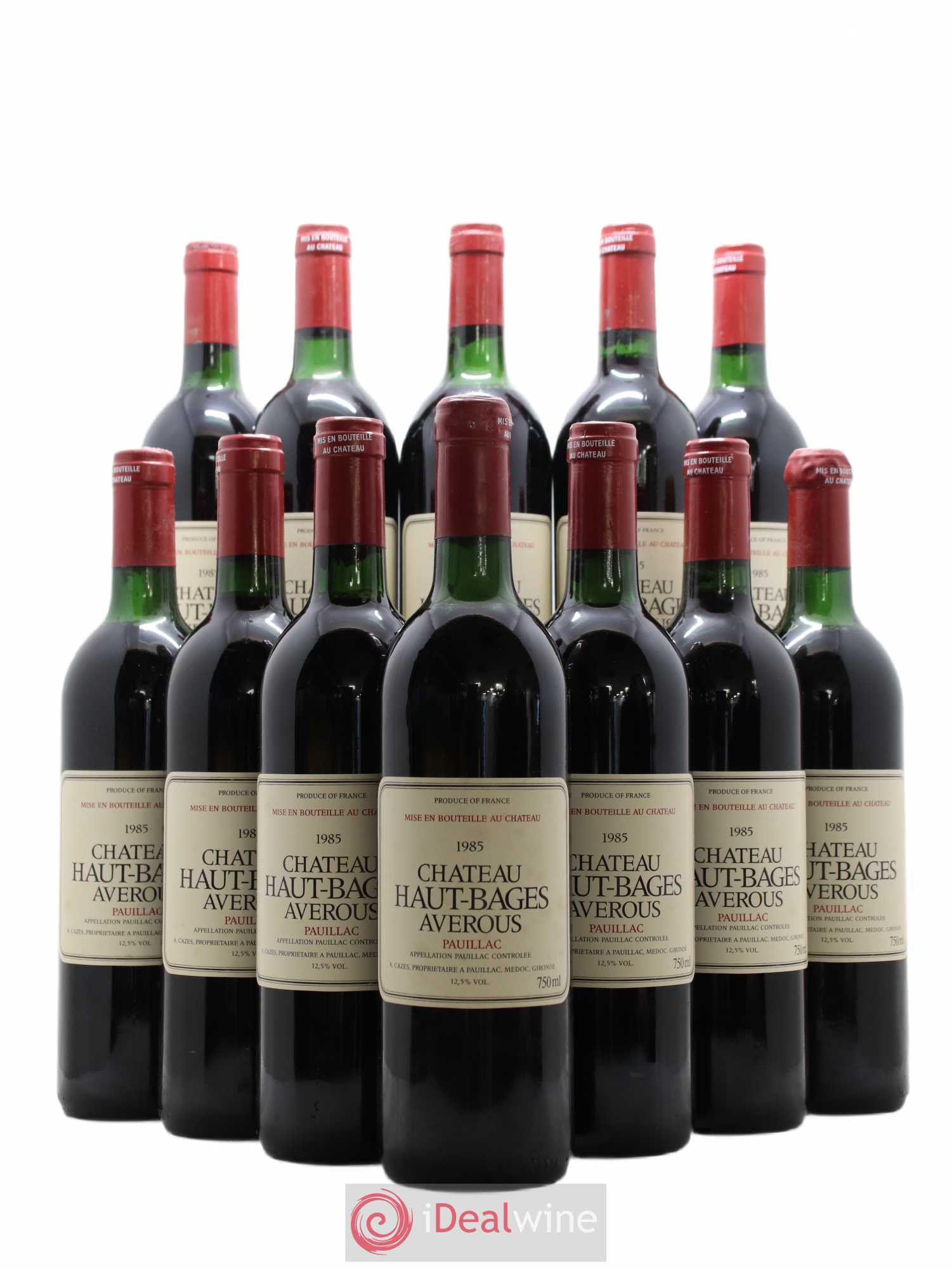 Château Haut Bages Averous Cru Bourgeois 1985 - Lot de 12 bouteilles - 0
