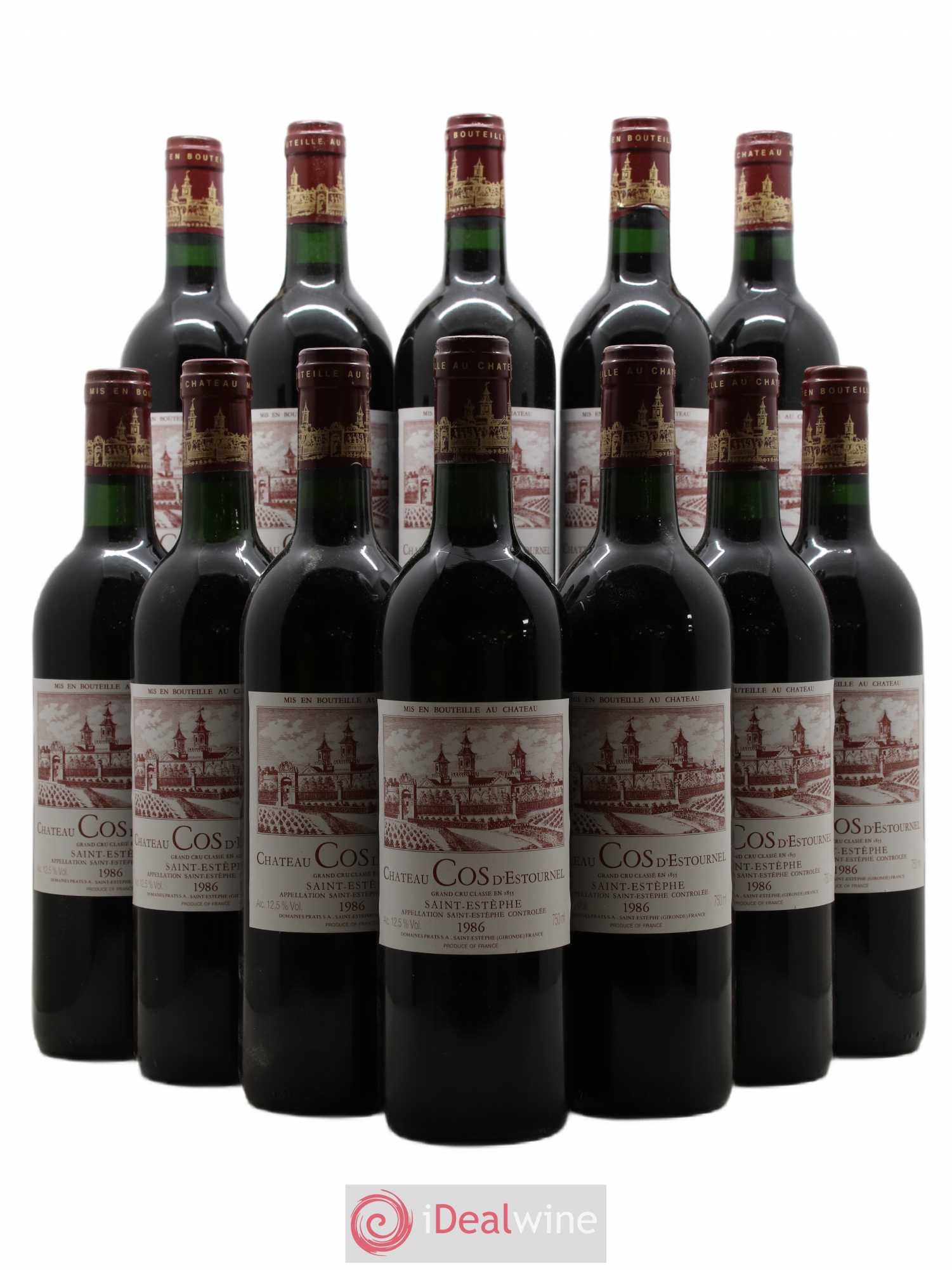Cos d'Estournel 2ème Grand Cru Classé 1986 - Lot de 12 bouteilles - 0