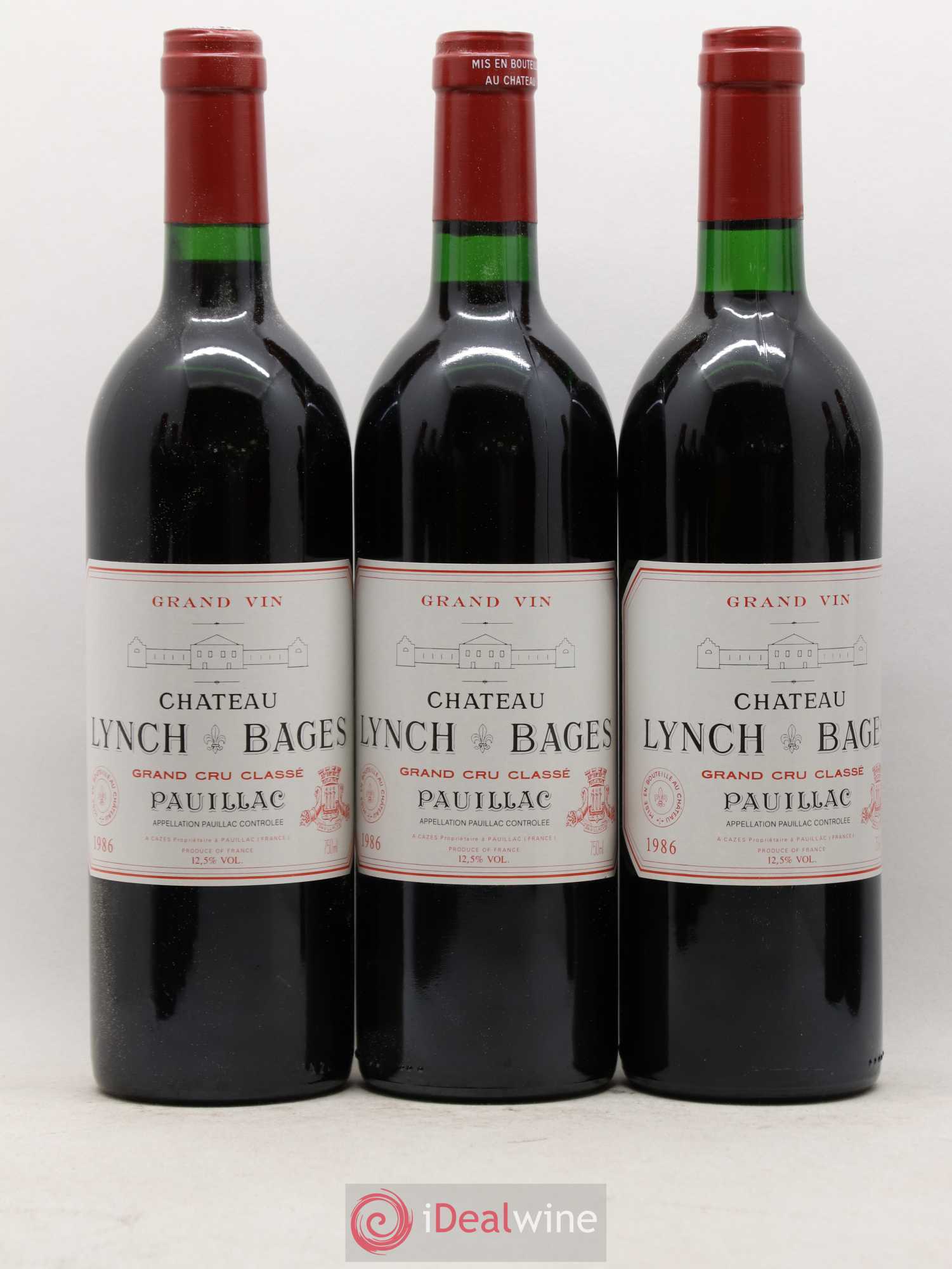 Château Lynch Bages 5ème Grand Cru Classé 1986 - Lot de 12 bouteilles - 2