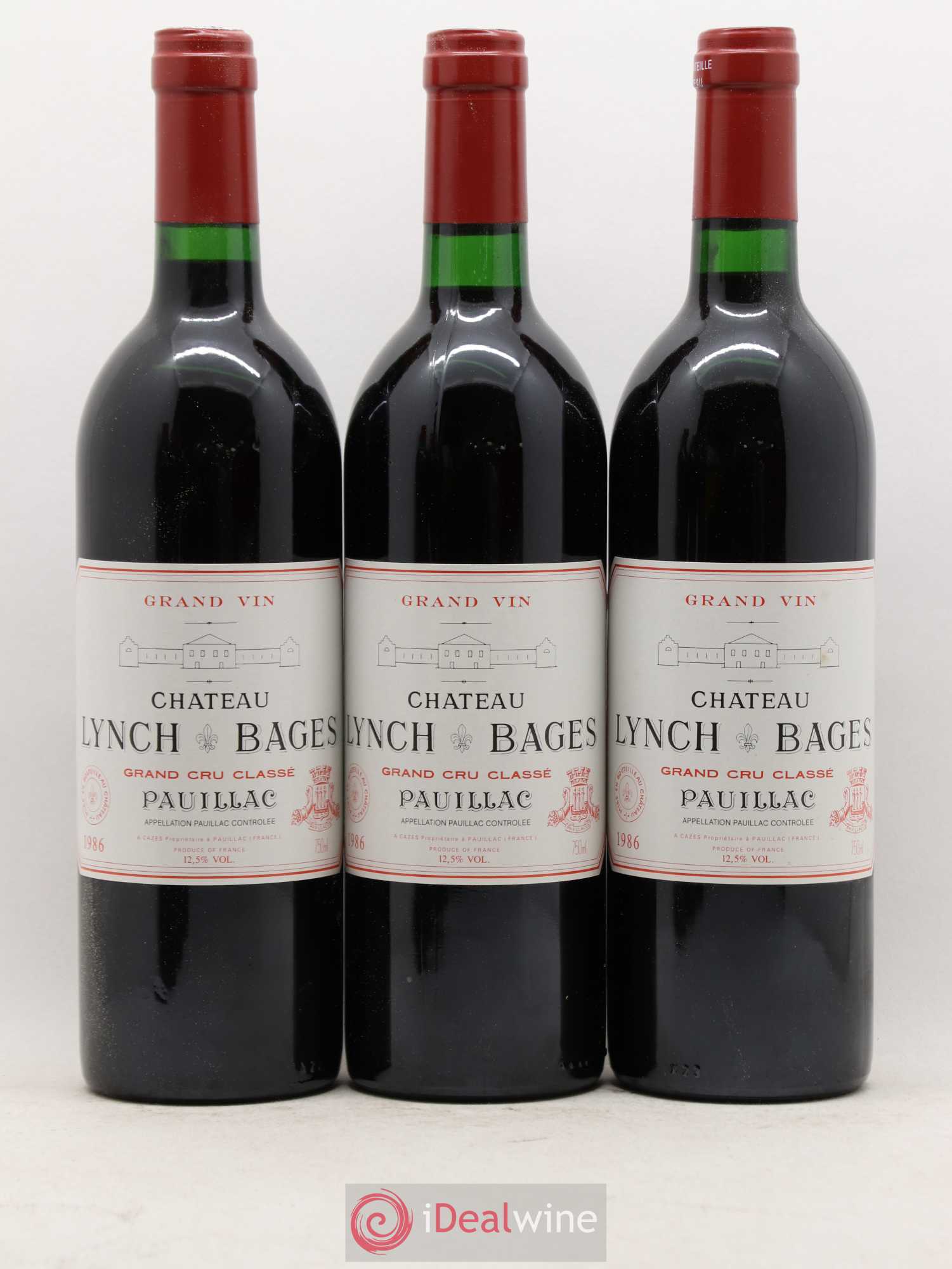 Château Lynch Bages 5ème Grand Cru Classé 1986 - Lot de 12 bouteilles - 3