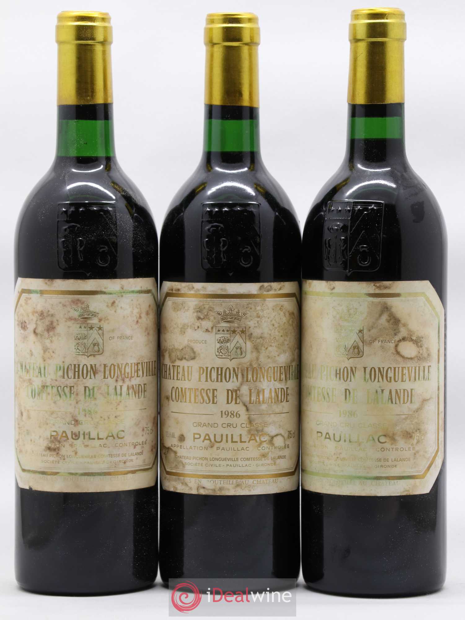 Château Pichon Longueville Comtesse de Lalande 2ème Grand Cru Classé 1986 - Lot de 12 bouteilles - 3