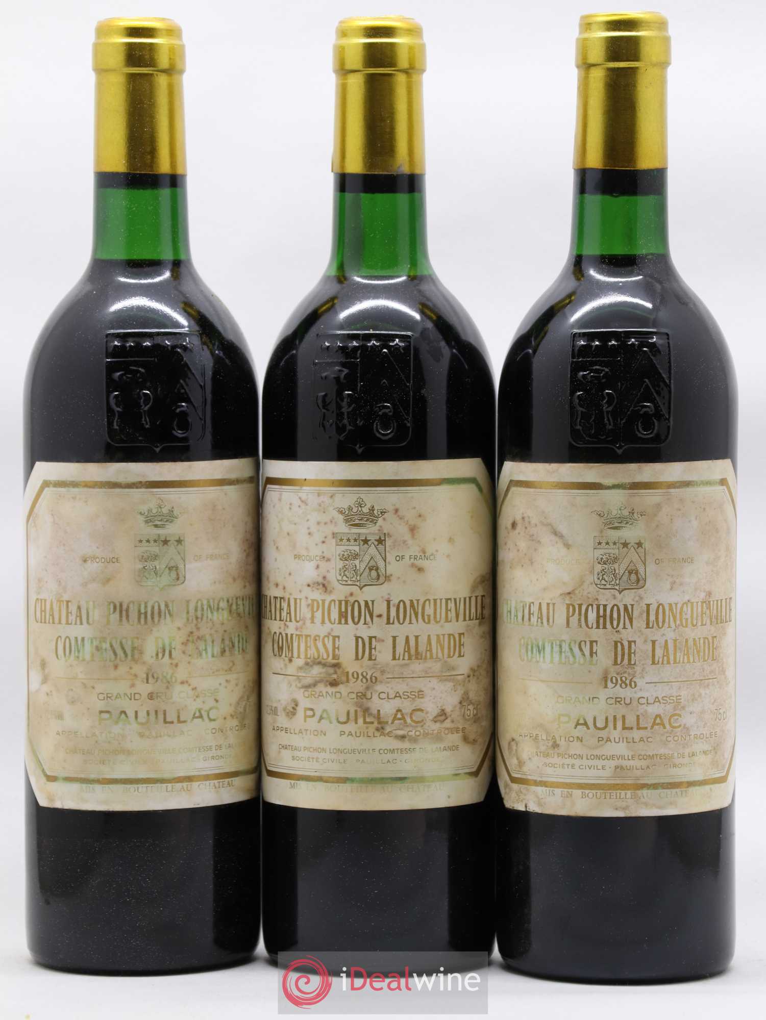 Château Pichon Longueville Comtesse de Lalande 2ème Grand Cru Classé 1986 - Lot de 12 bouteilles - 4