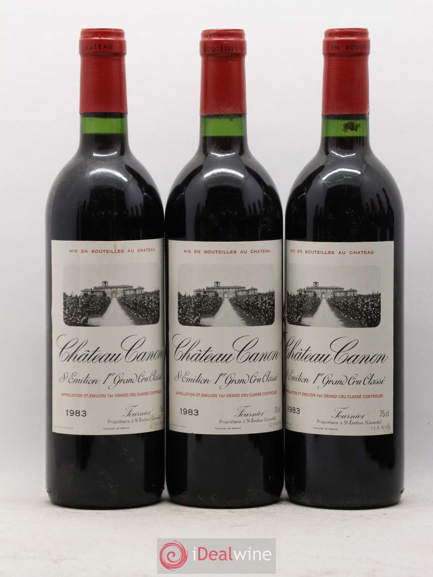 Château Canon 1er Grand Cru Classé B 1983 - Lot de 12 bouteilles - 1