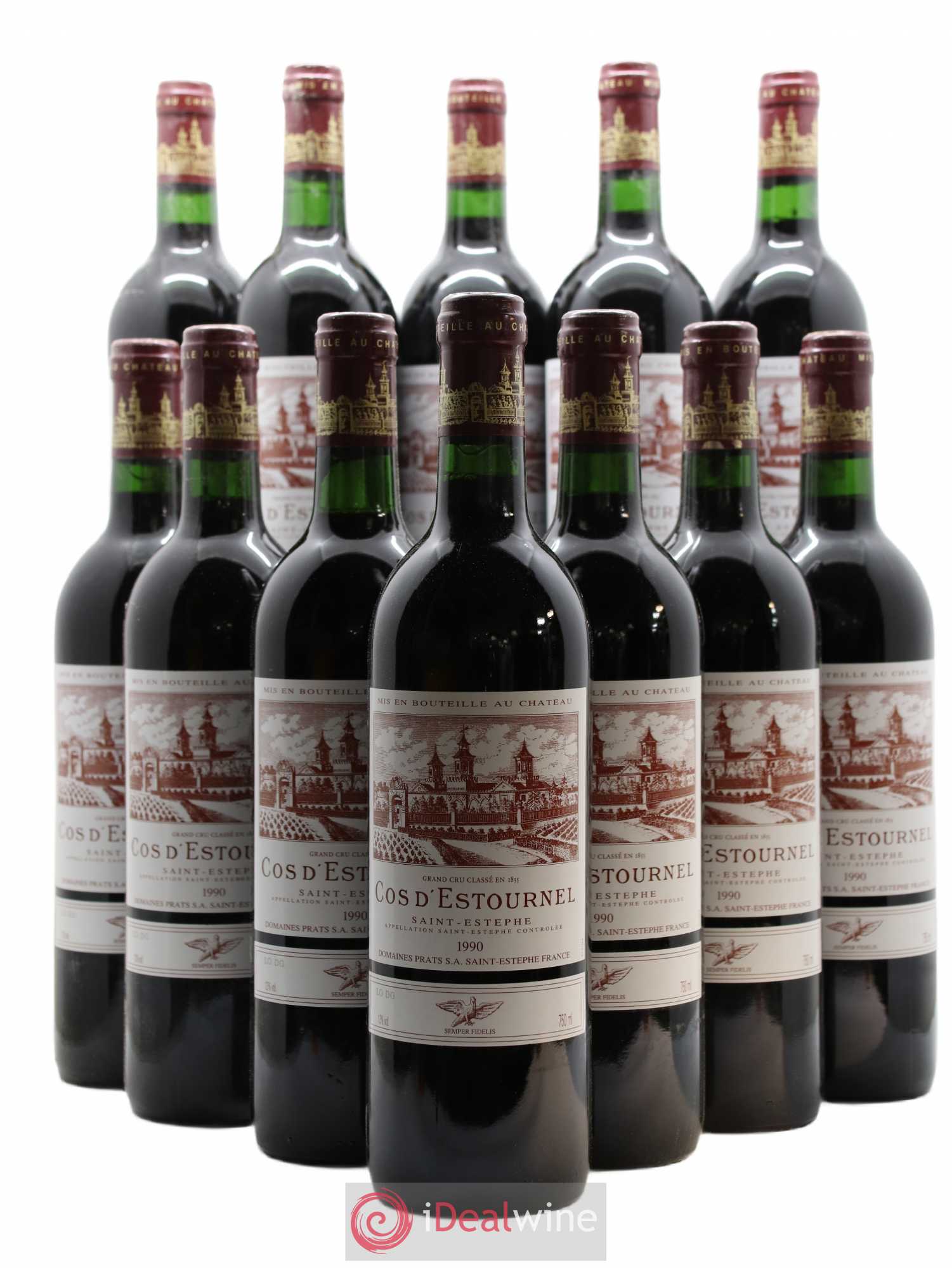 Cos d'Estournel 2ème Grand Cru Classé 1990 - Lot de 12 bouteilles - 0
