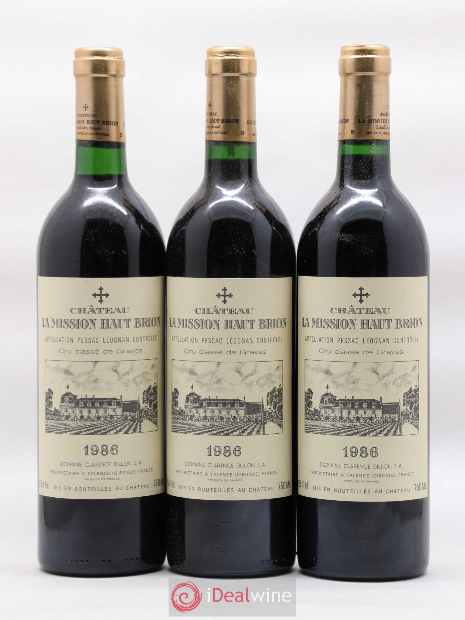 Château la Mission Haut-Brion Cru Classé de Graves 1986 - Lotto di 12 bottiglie - 2