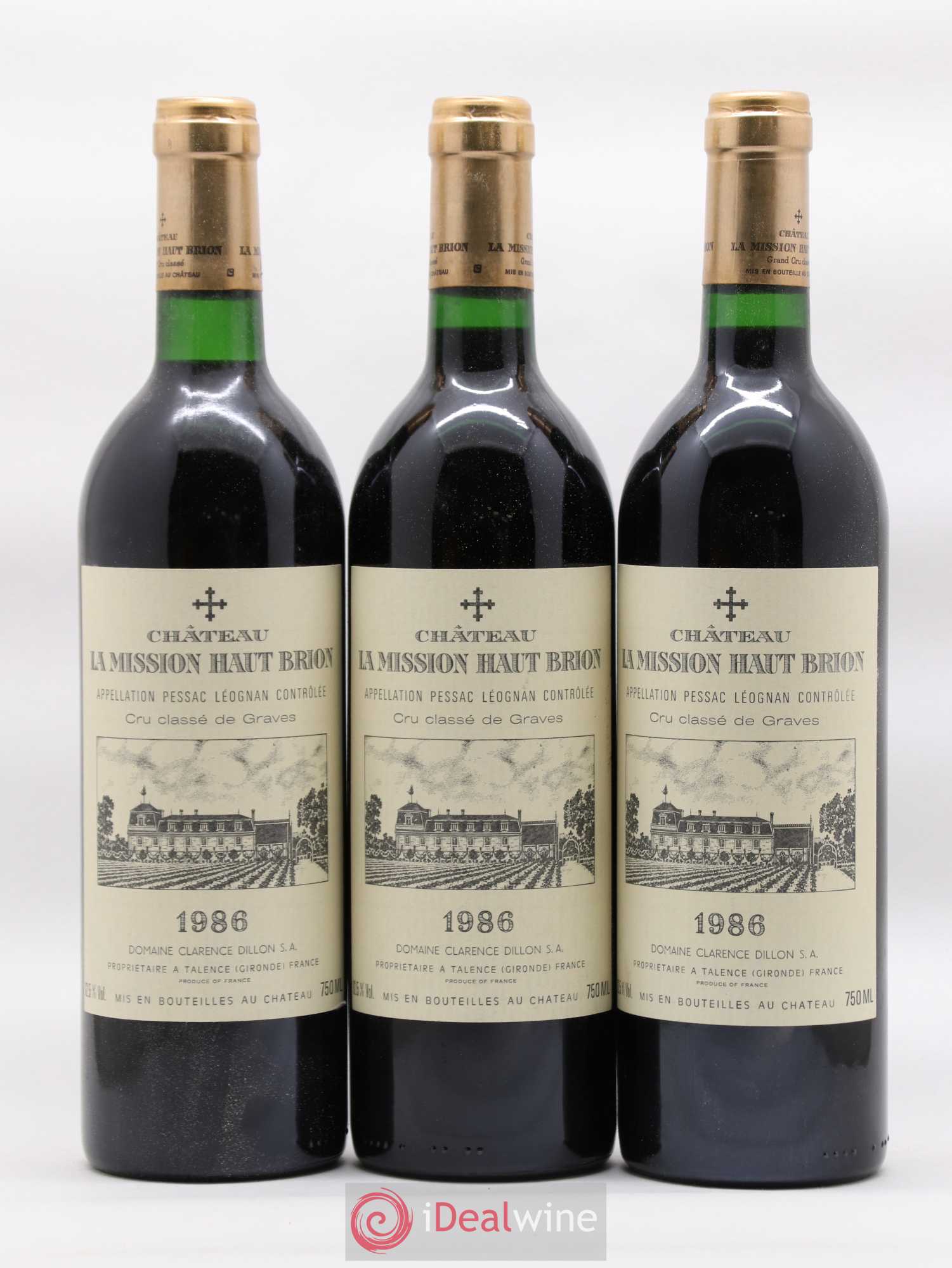 Château la Mission Haut-Brion Cru Classé de Graves 1986 - Lotto di 12 bottiglie - 3