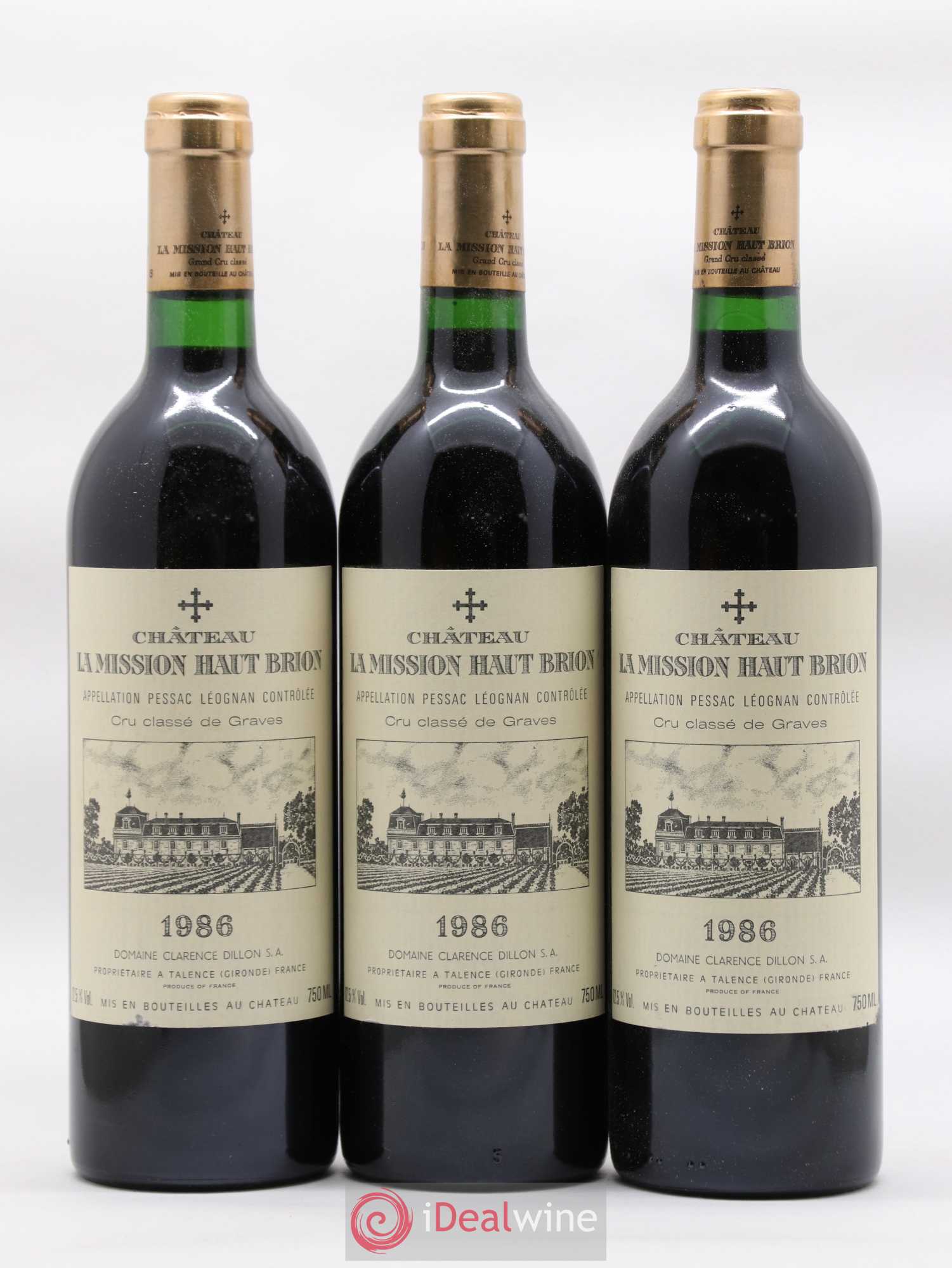 Château la Mission Haut-Brion Cru Classé de Graves 1986 - Lotto di 12 bottiglie - 4
