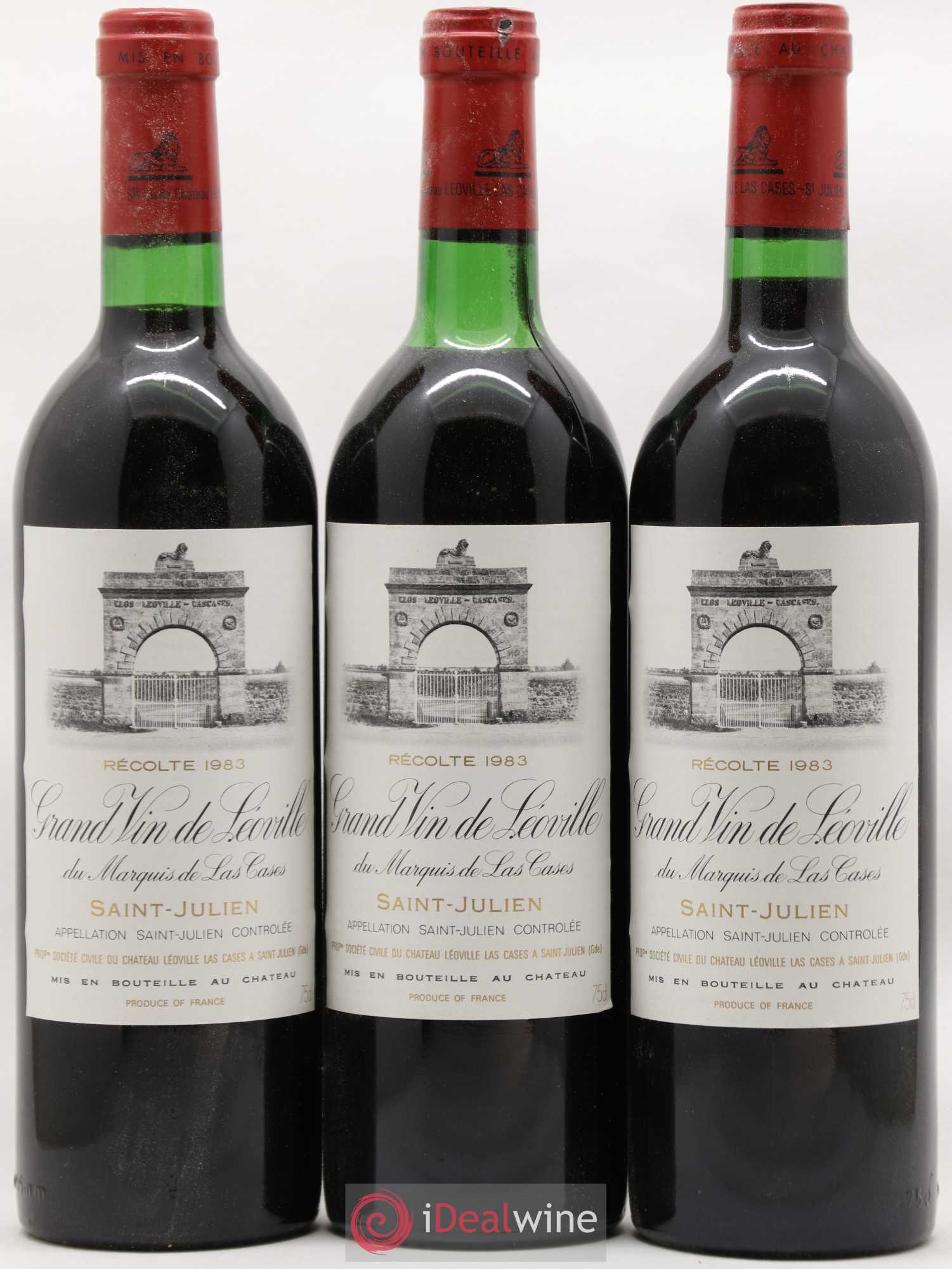 Château Léoville Las Cases 2ème Grand Cru Classé 1983 - Lot de 12 bouteilles - 1