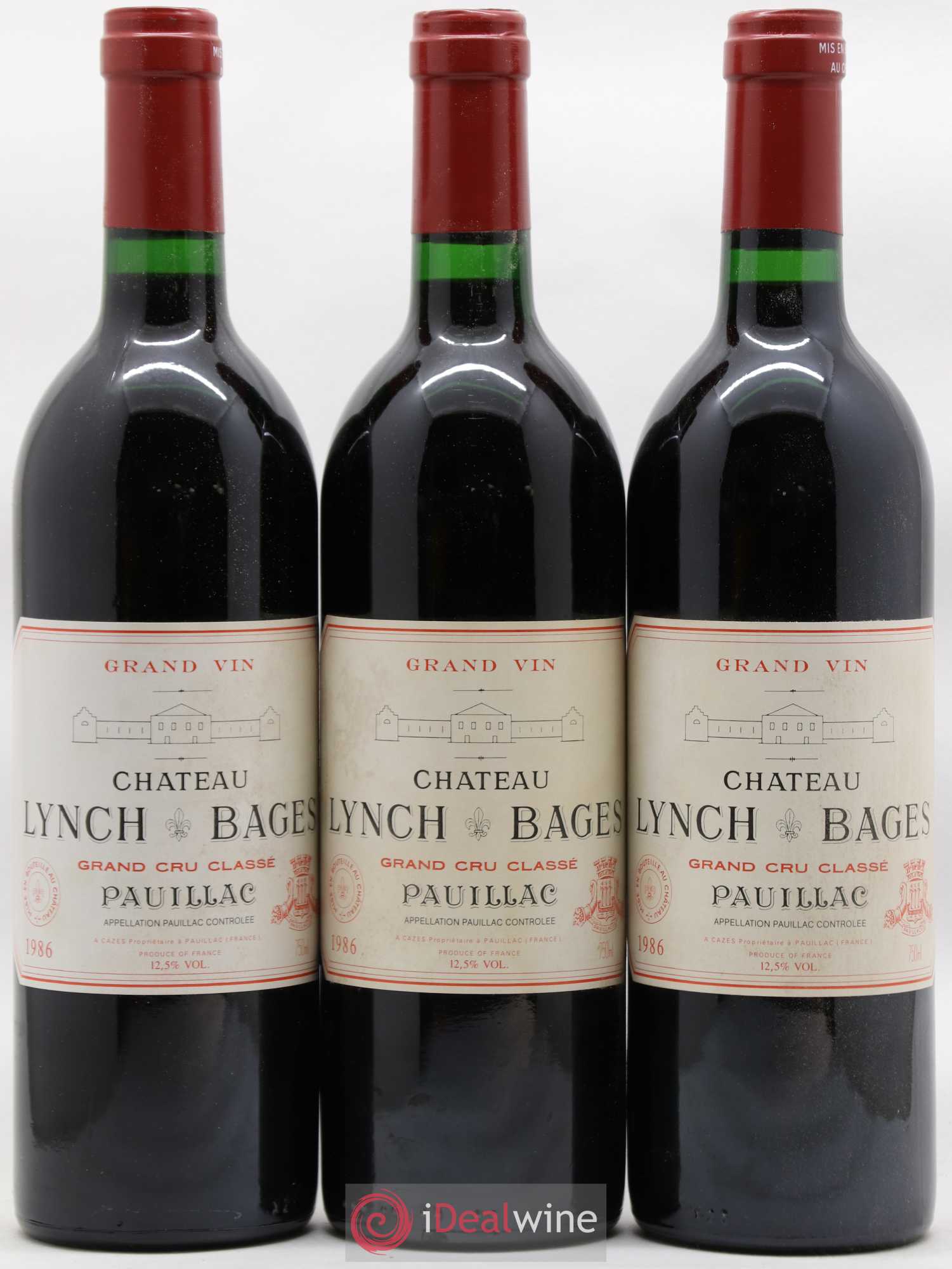 Château Lynch Bages 5ème Grand Cru Classé 1986 - Lot de 12 bouteilles - 2