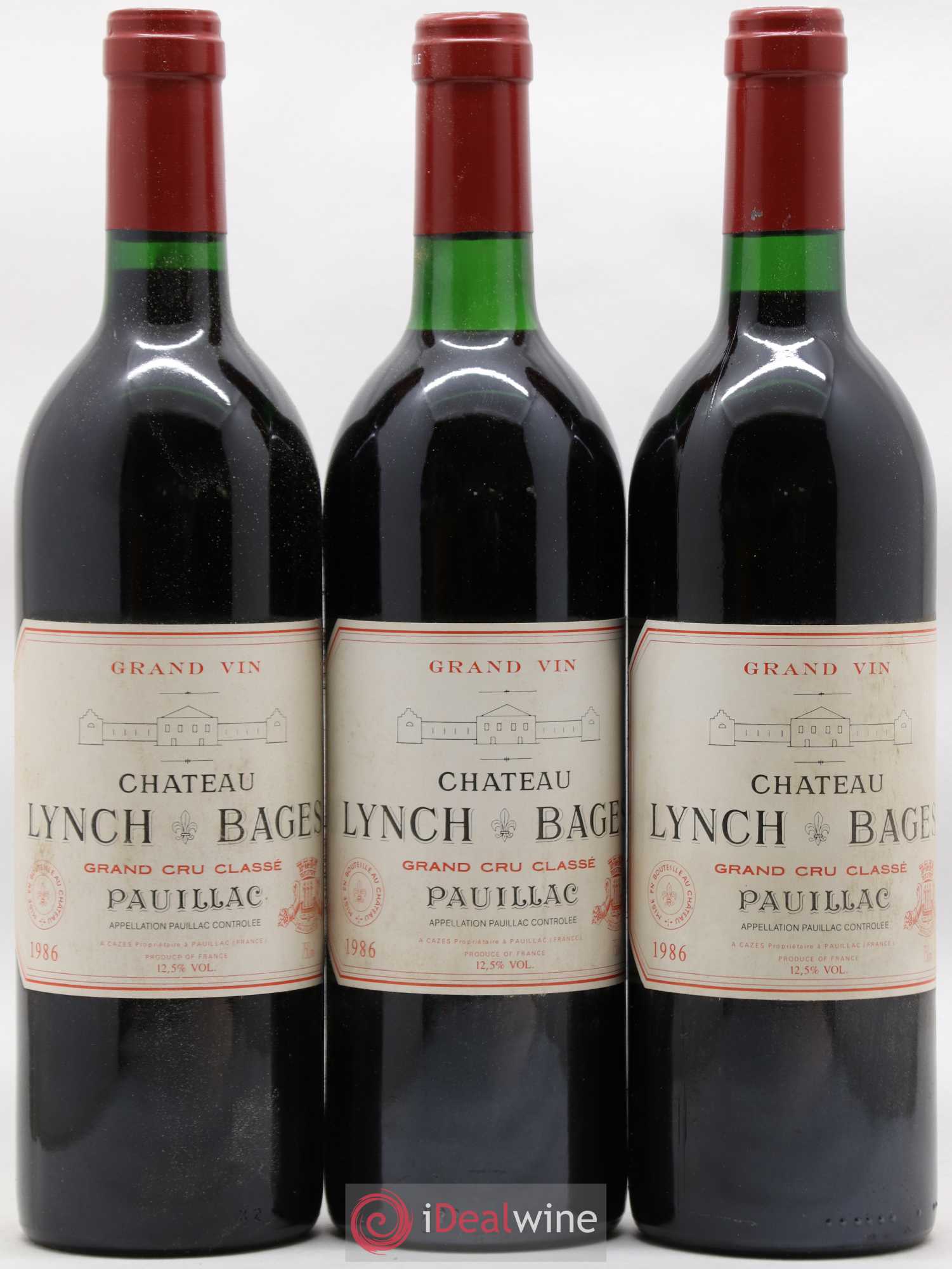 Château Lynch Bages 5ème Grand Cru Classé 1986 - Lot de 12 bouteilles - 3