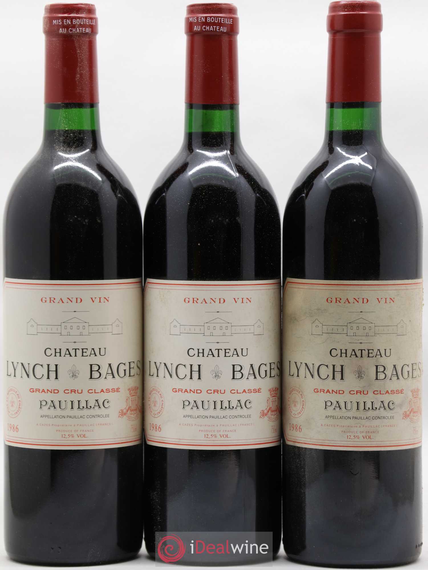 Château Lynch Bages 5ème Grand Cru Classé 1986 - Lot de 12 bouteilles - 4