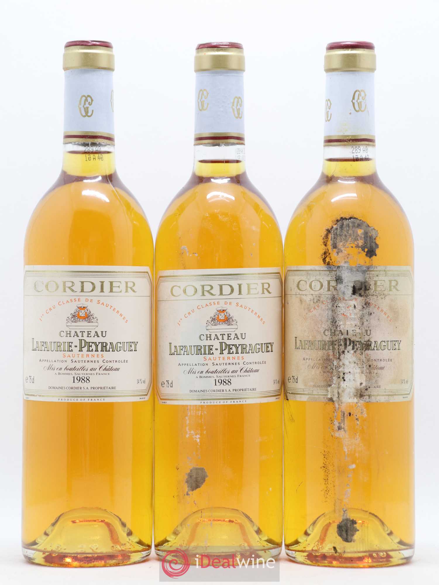 Château Lafaurie-Peyraguey 1er Grand Cru Classé 1988 - Lotto di 6 bottiglie - 1