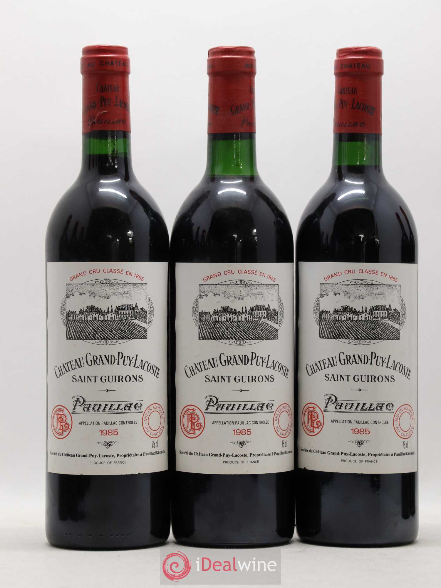 Château Grand Puy Lacoste 5ème Grand Cru Classé 1985 - Lot de 12 bouteilles - 2