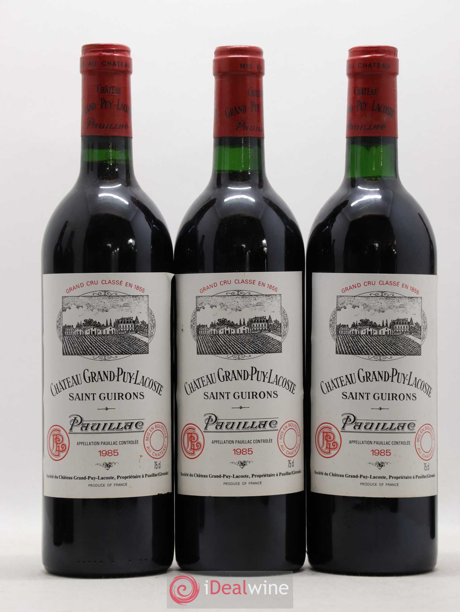 Château Grand Puy Lacoste 5ème Grand Cru Classé 1985 - Lot de 12 bouteilles - 3