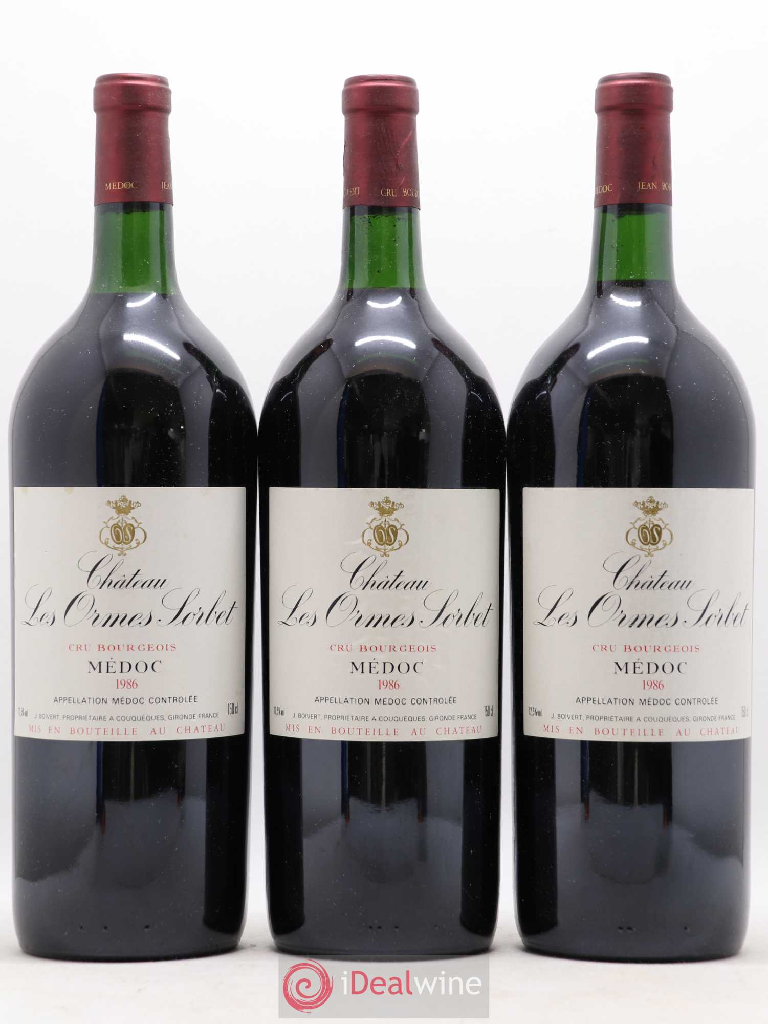 Château les Ormes Sorbet Cru Bourgeois 1986 - Lot de 6 magnums - 1