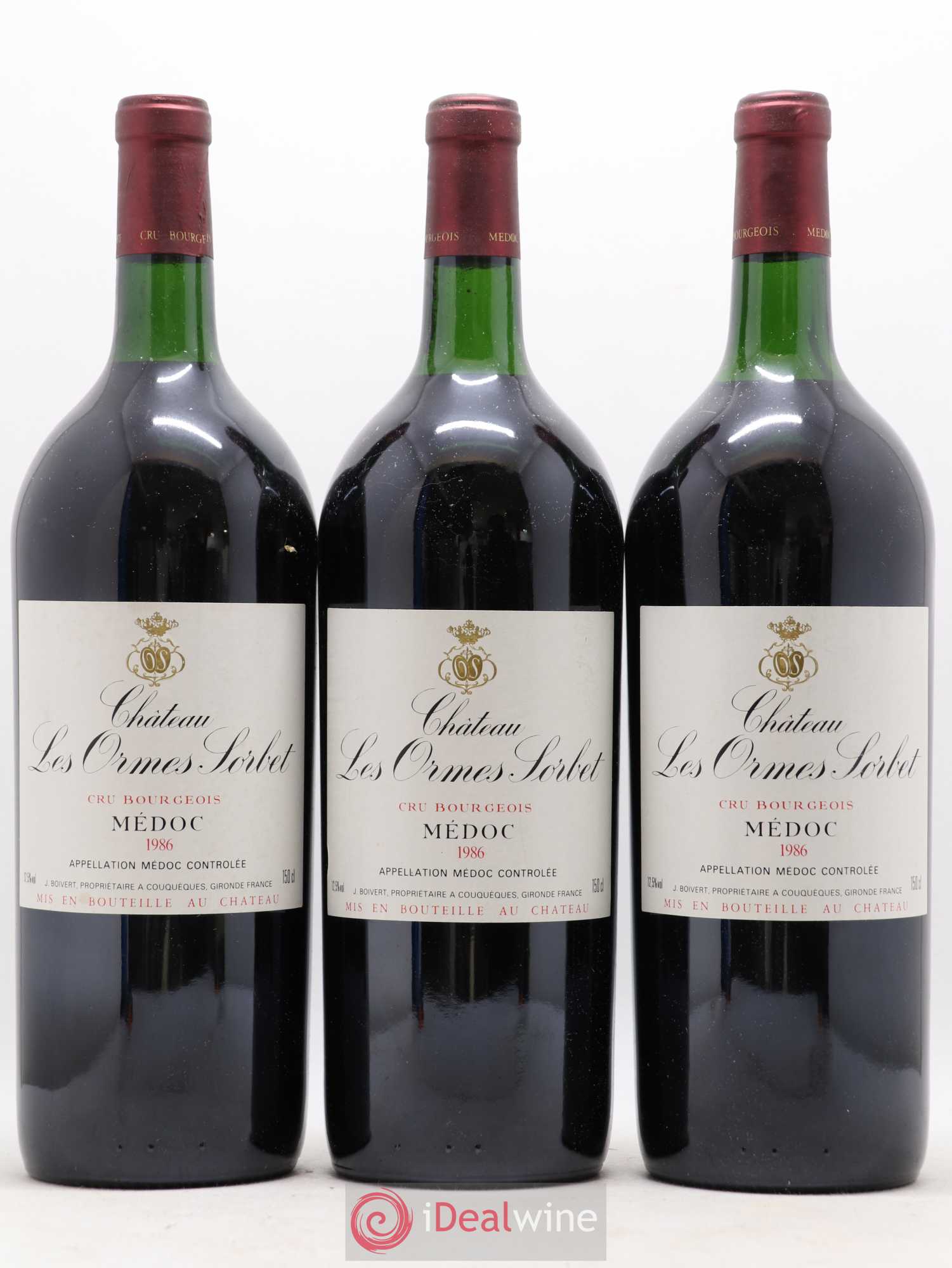 Château les Ormes Sorbet Cru Bourgeois 1986 - Lot de 6 magnums - 2