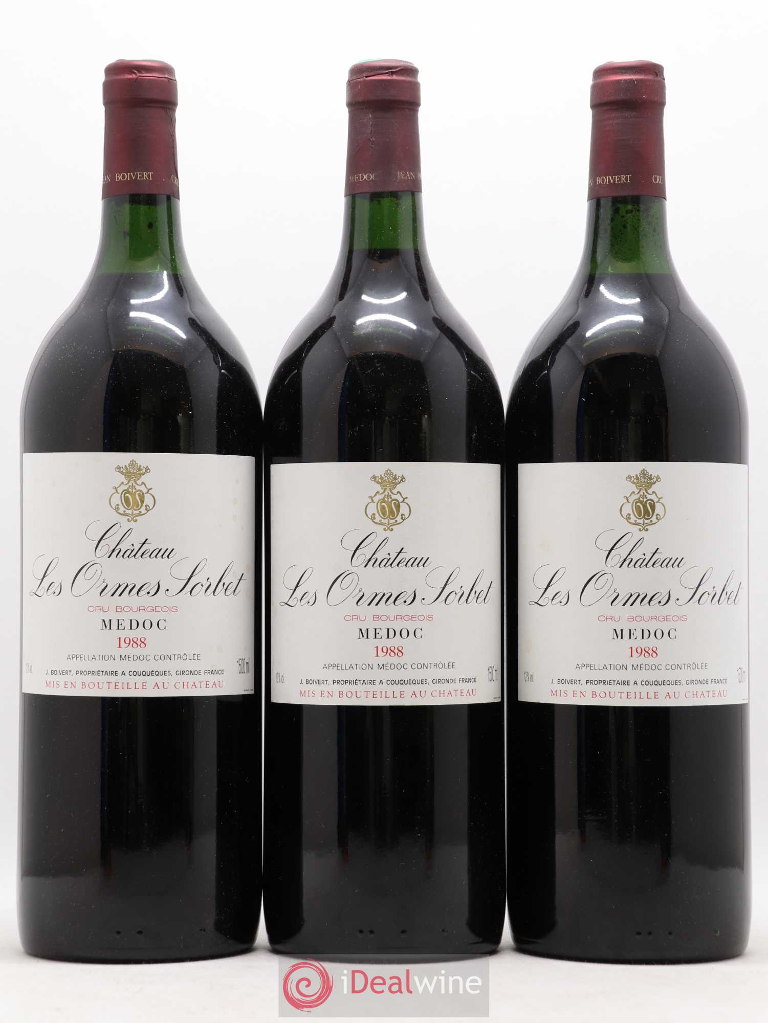 Château les Ormes Sorbet Cru Bourgeois 1988 - Lot de 6 magnums - 1