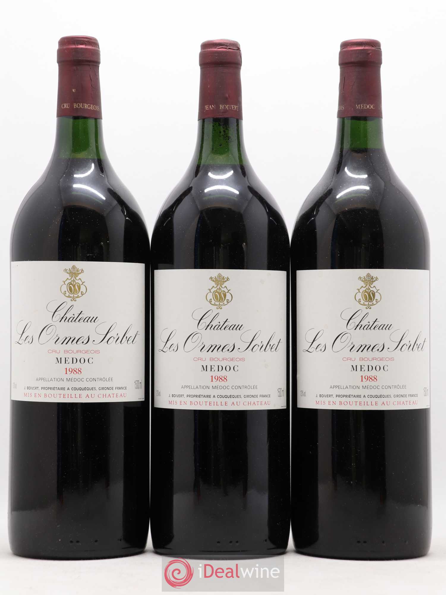 Château les Ormes Sorbet Cru Bourgeois 1988 - Lot de 6 magnums - 2